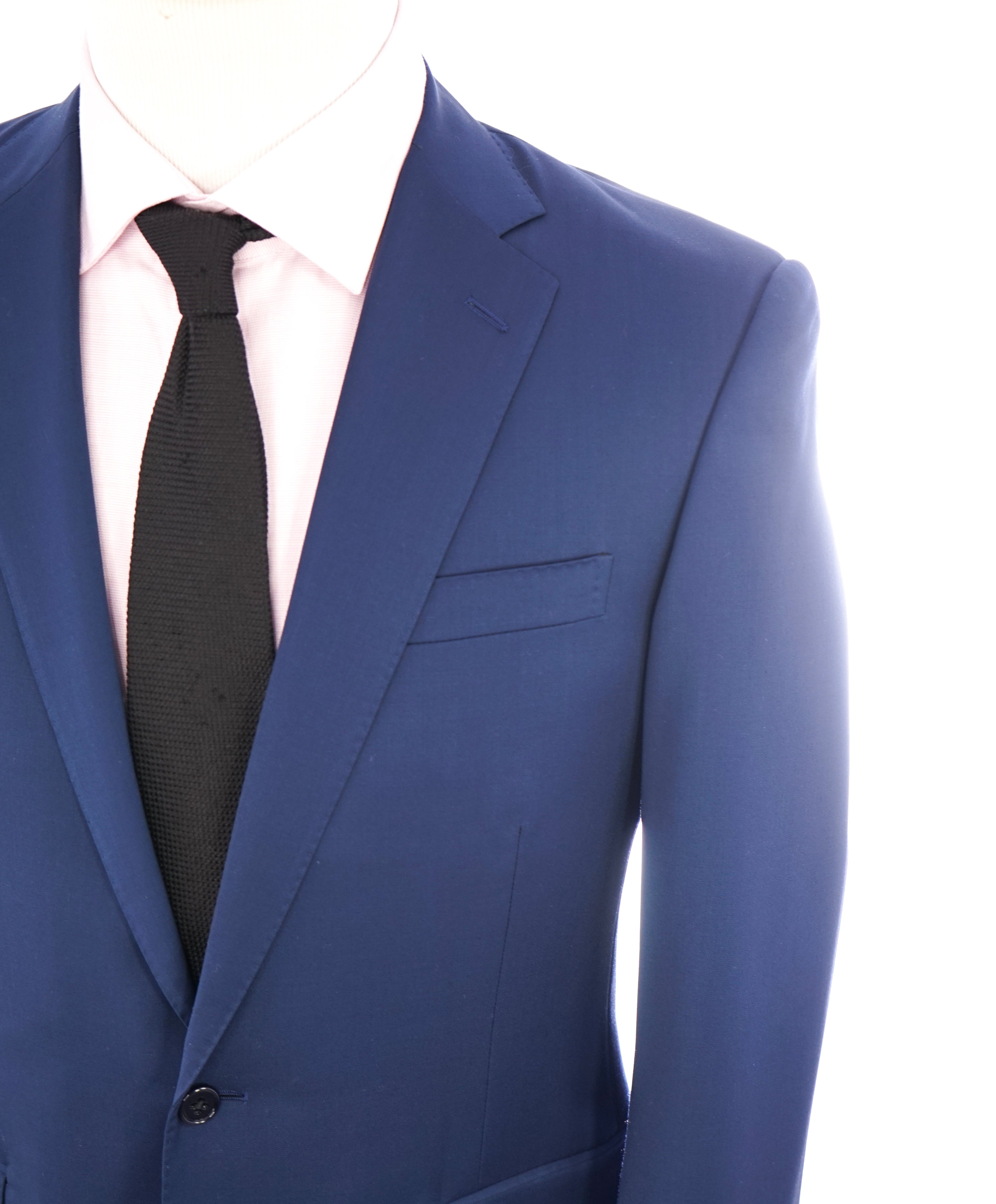 RALPH LAUREN PURPLE LABEL - Cobalt Bold Blue “ANTHONY SERGE” Suit - 40R