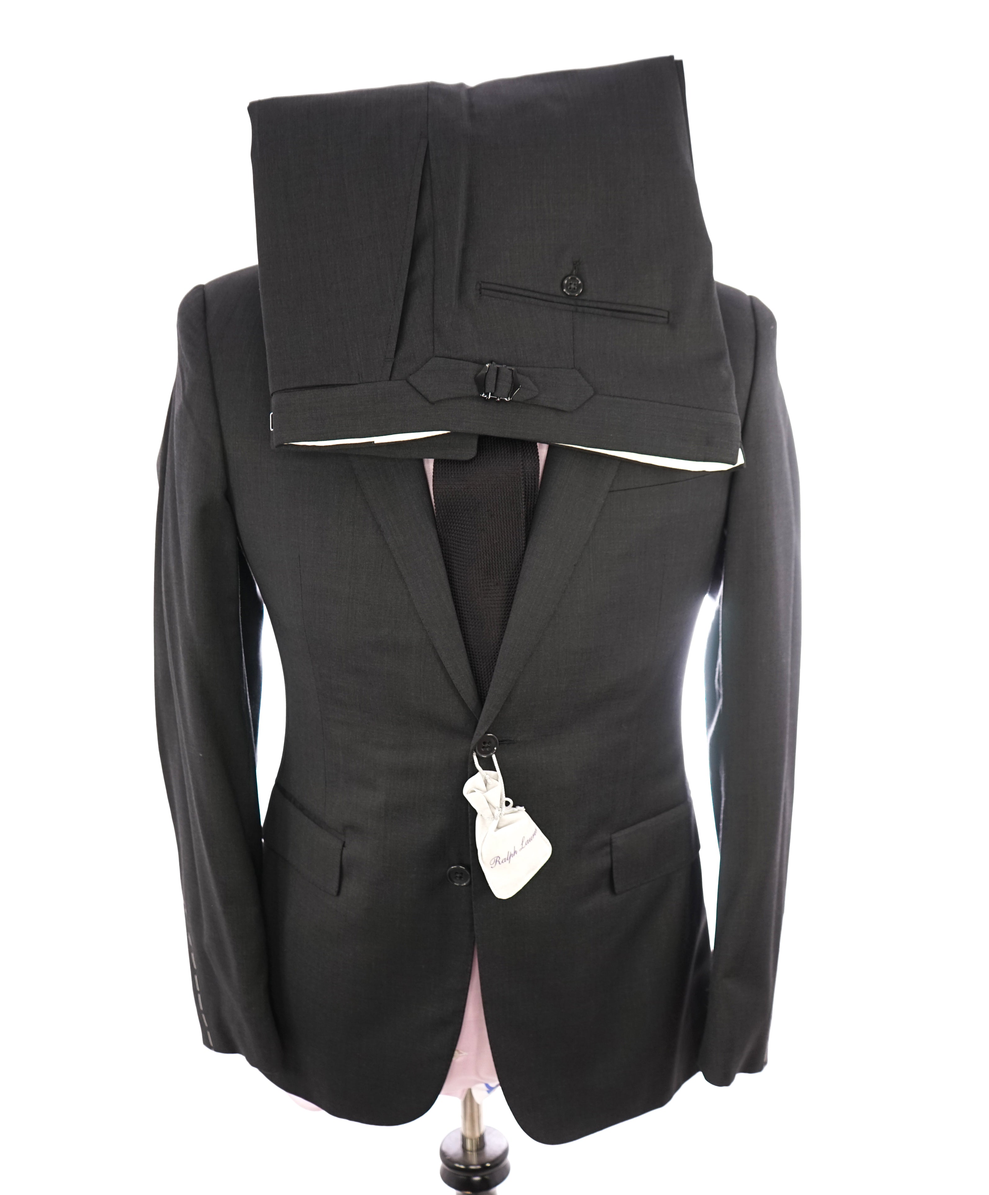 RALPH LAUREN PURPLE LABEL - Closet Staple Charcoal 2-Button Suit - 38R