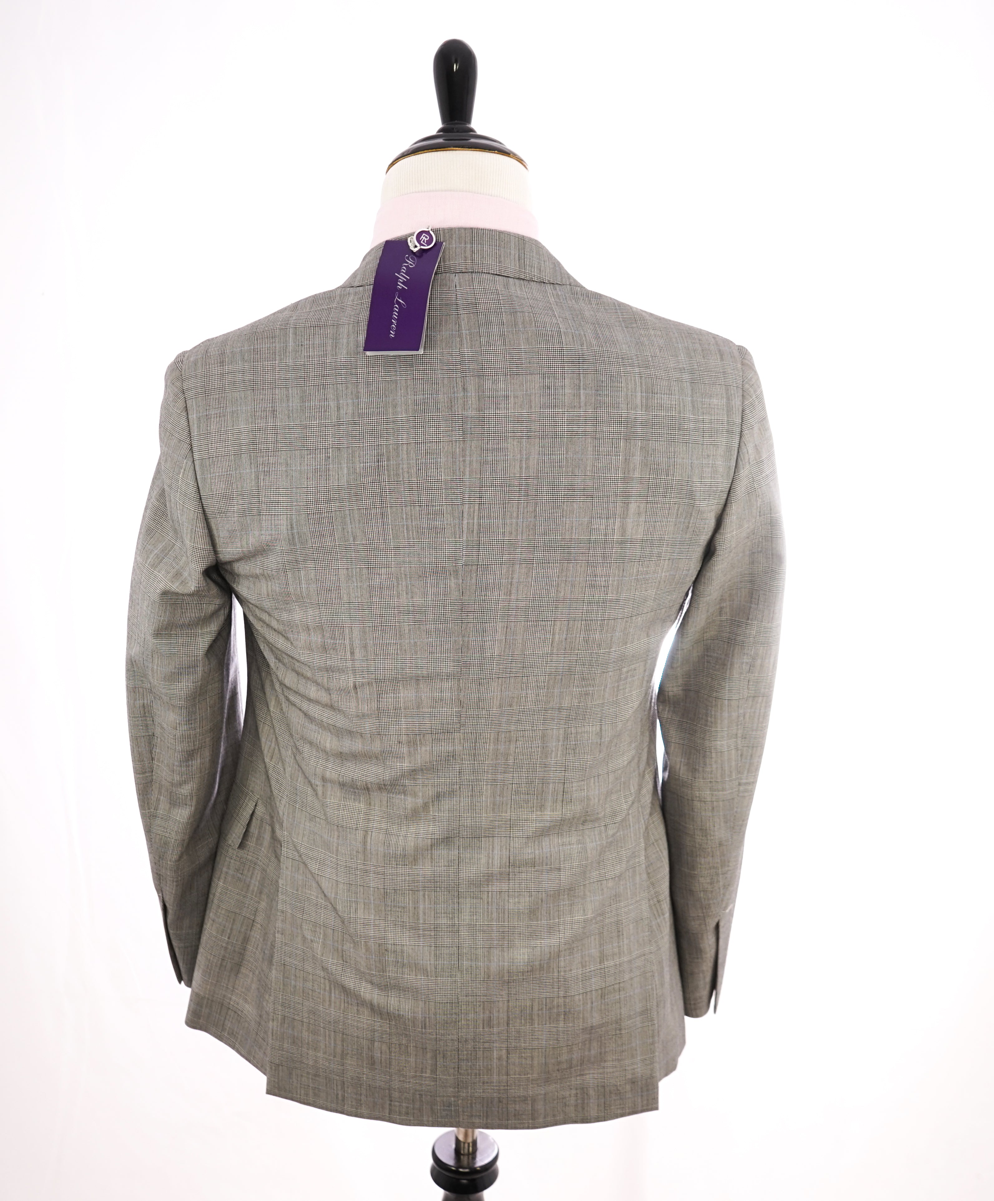 RALPH LAUREN PURPLE LABEL - "NIGEL" Prince of Wales Check 2-Button SLIM Suit - 38R