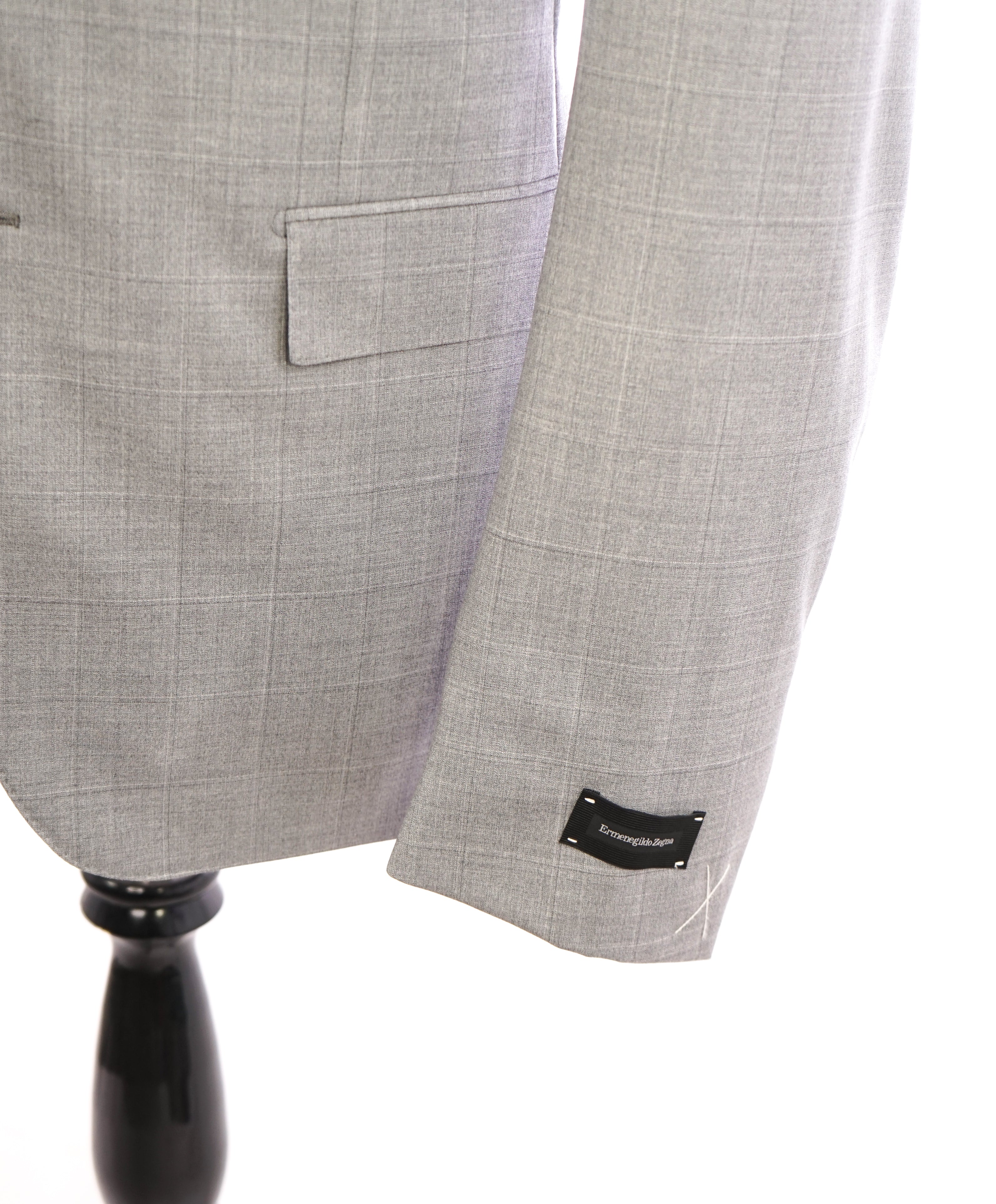 ERMENEGILDO ZEGNA -“HIGH PERFORMANCE ALL SEASON" Gray Check Suit - 42S