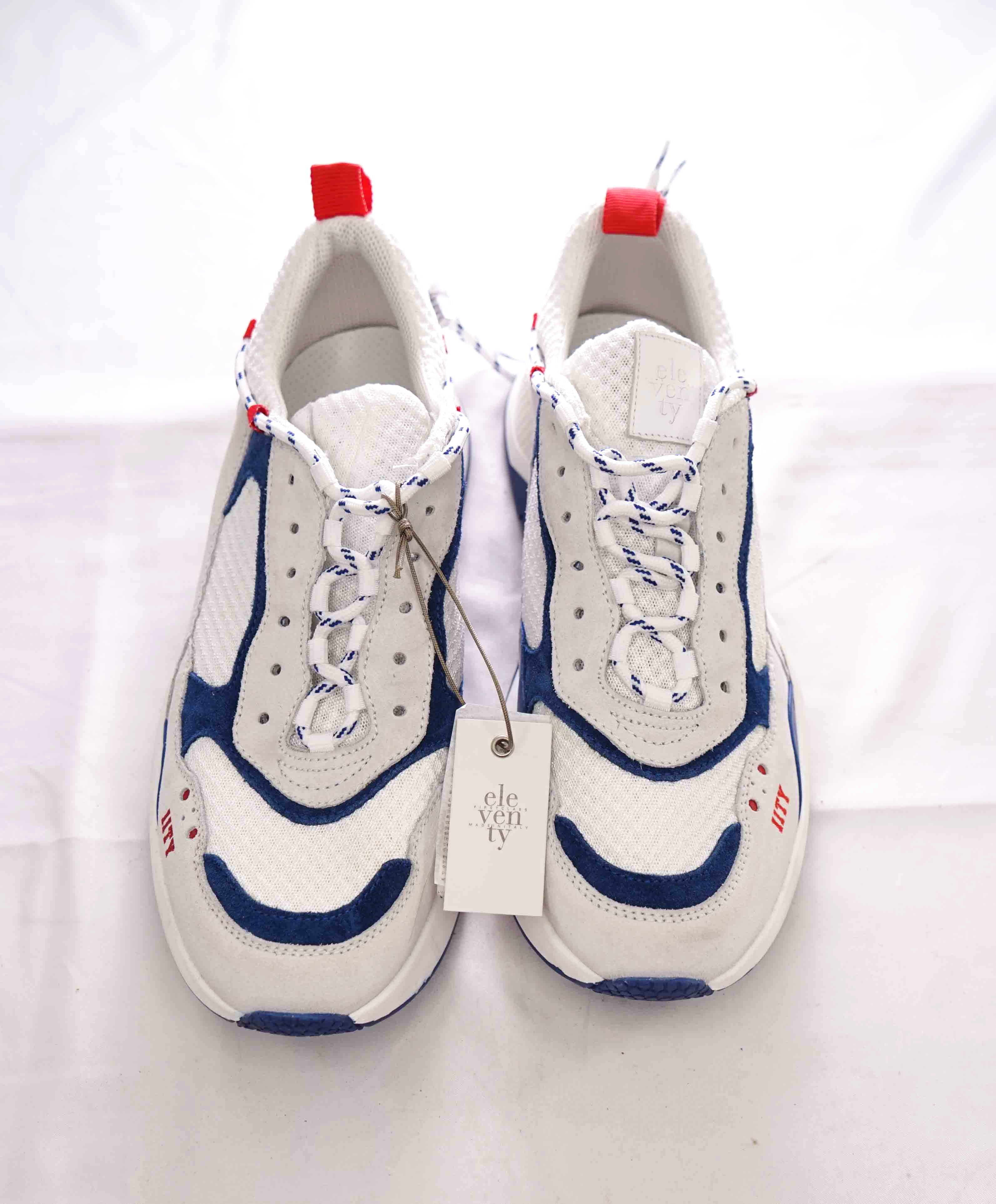 $495 ELEVENTY - 11ty Triple S Mixed Media Unique Sneaker - 8 US (41EU)