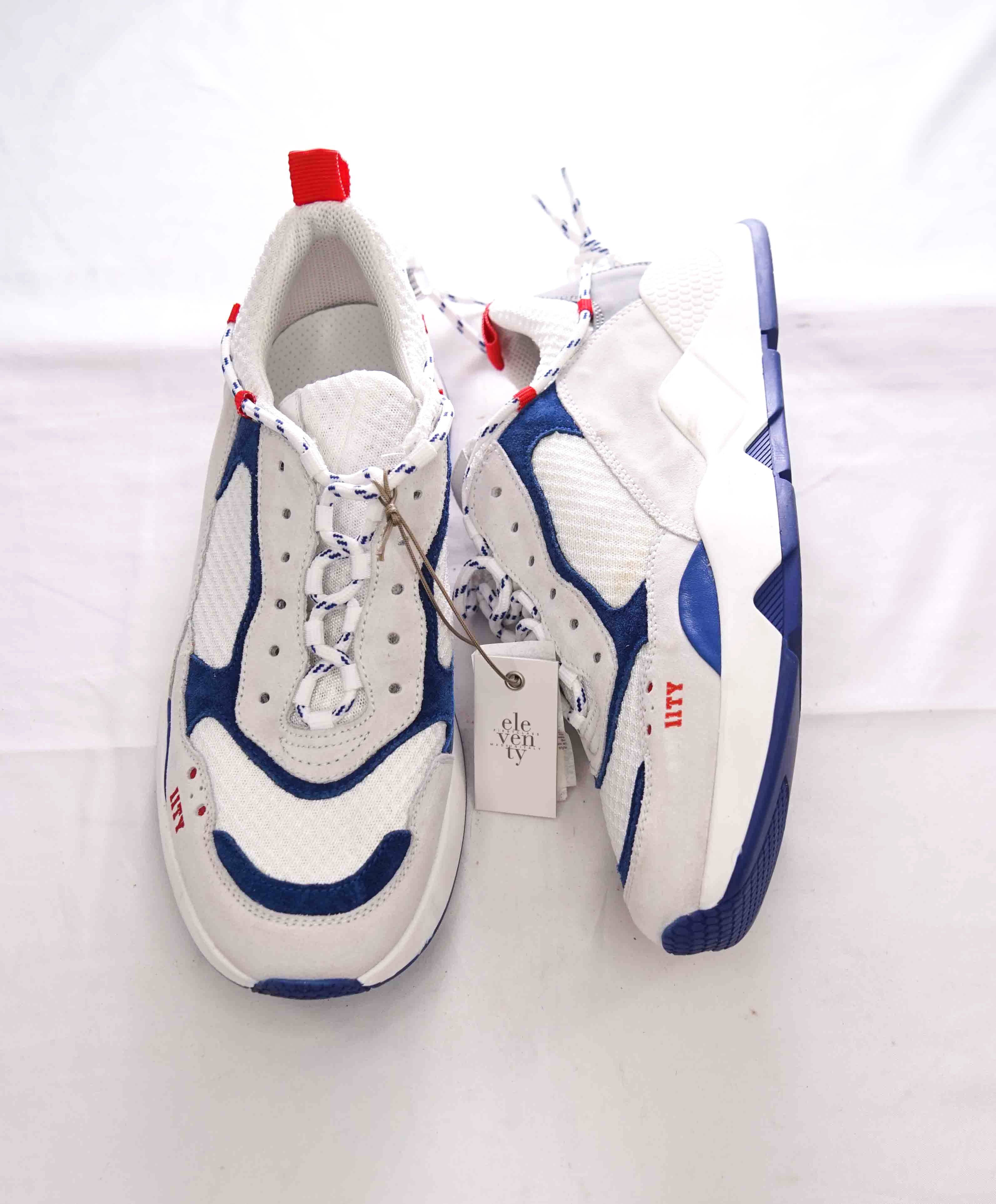 $495 ELEVENTY - 11ty Triple S Mixed Media Unique Sneaker - 8 US (41EU)