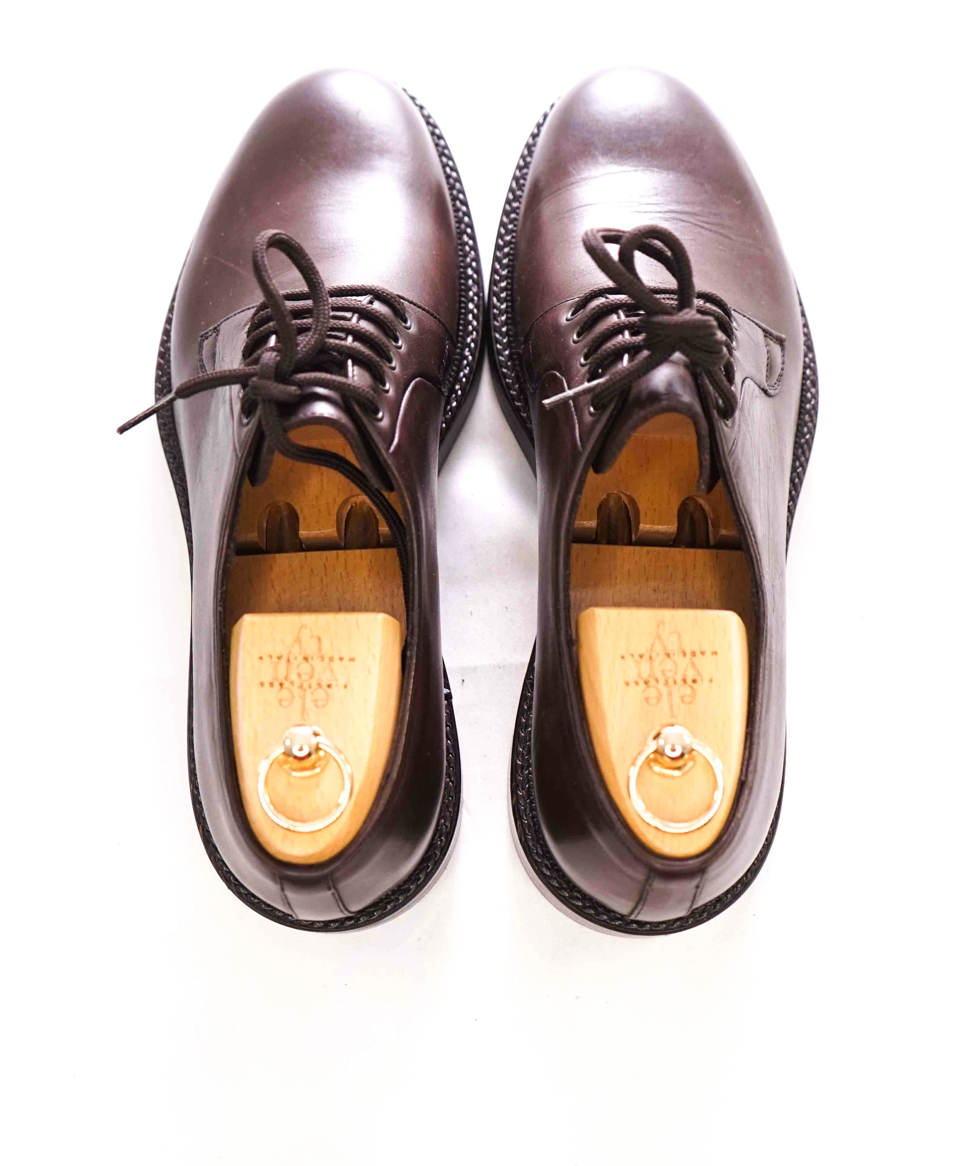 $595 ELEVENTY - Brown Derby Brunello Dress Shoes W Shoe Trees - 10 US (43EU)