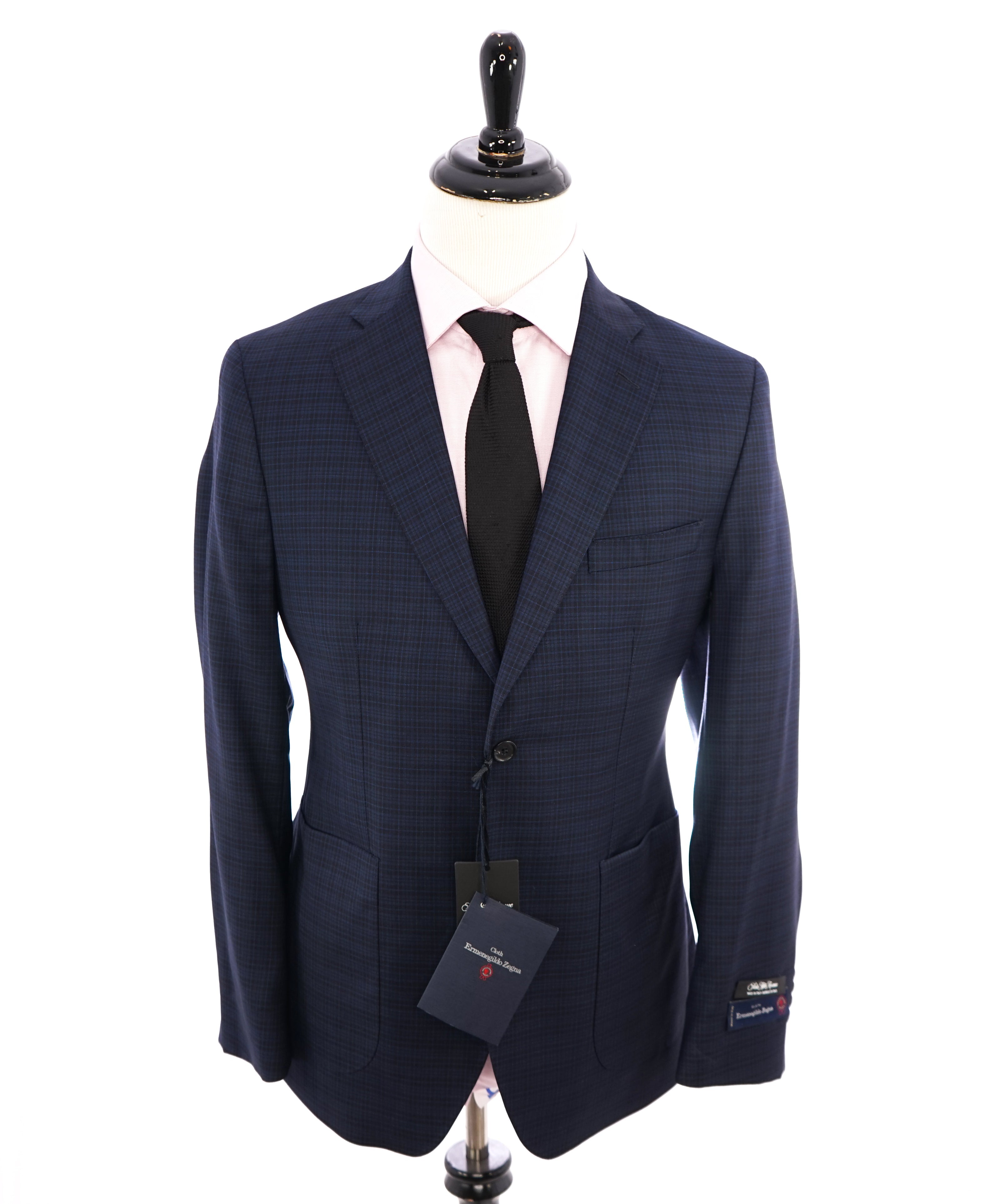 ERMENEGILDO ZEGNA - By SAKS FIFTH AVENUE Patch Pocket Wool/Silk Blazer- 40R