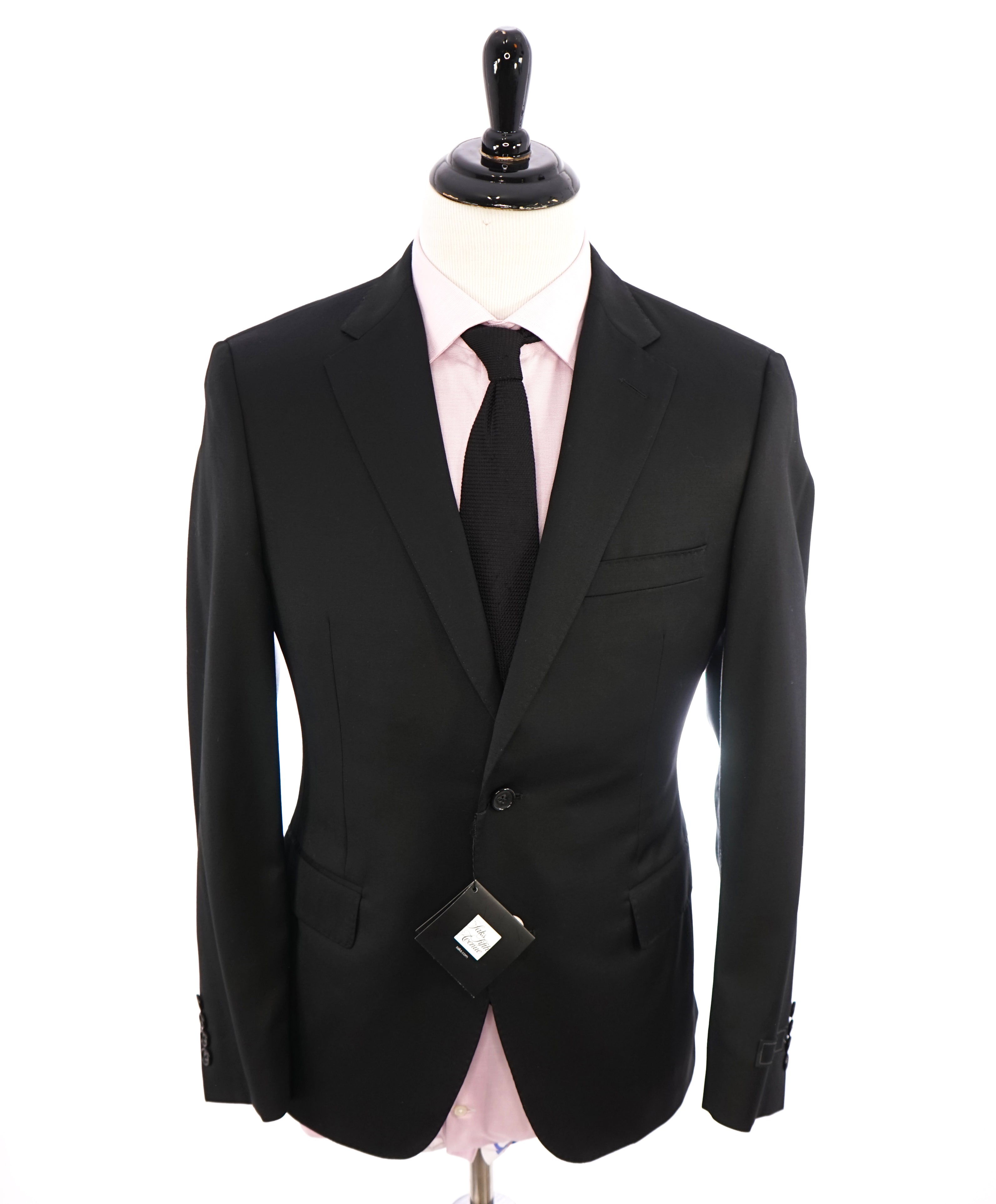 SAMUELSOHN - "REDA" Super 120's Performance Wool Black Suit - 40S