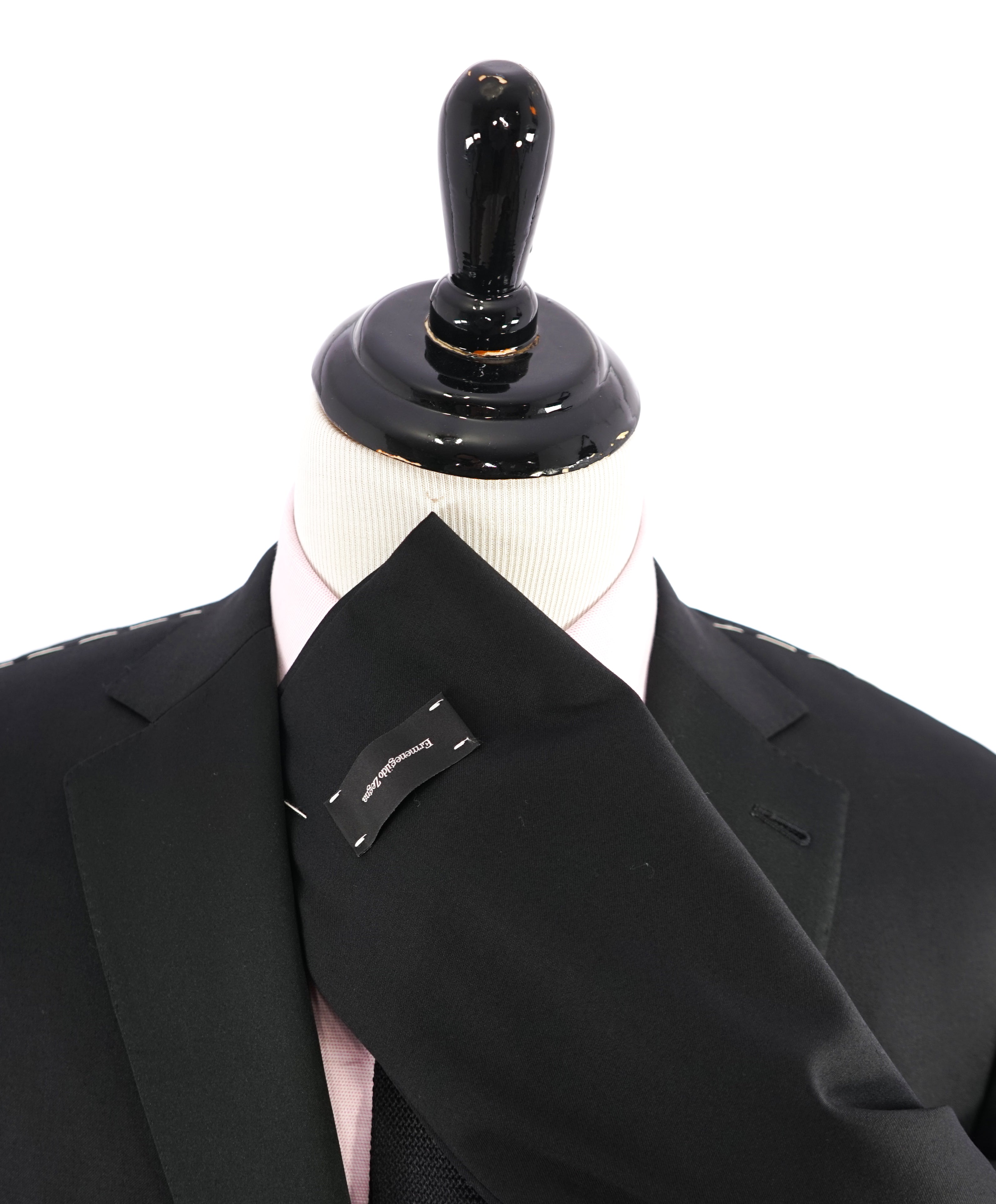 ERMENEGILDO ZEGNA -"MULTISEASON MILA" Notch Lapel Black Tuxedo - 40L