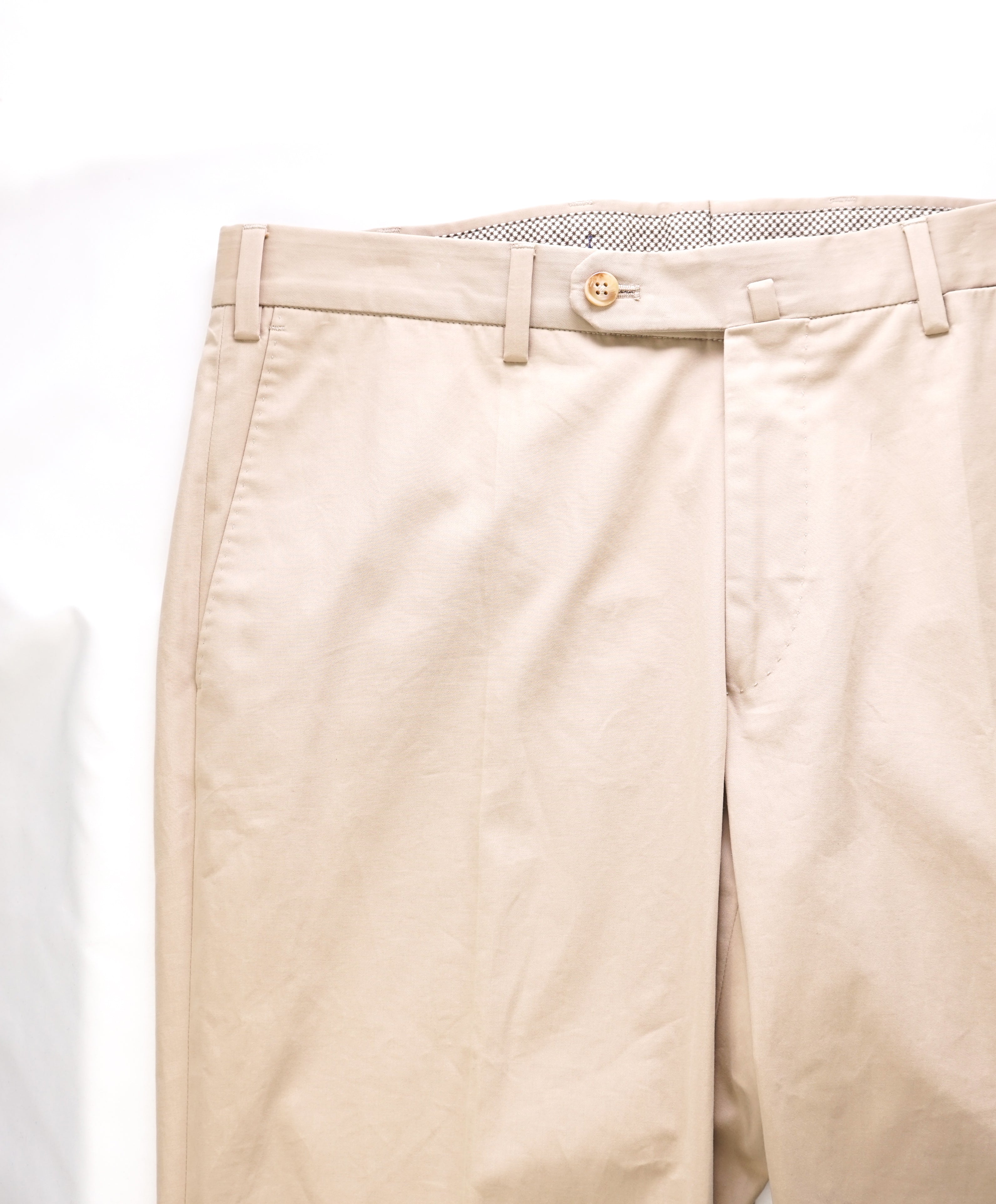 INCOTEX - "SOFT TOUCH COTTON" Beige Stone Premium Pants - 34W