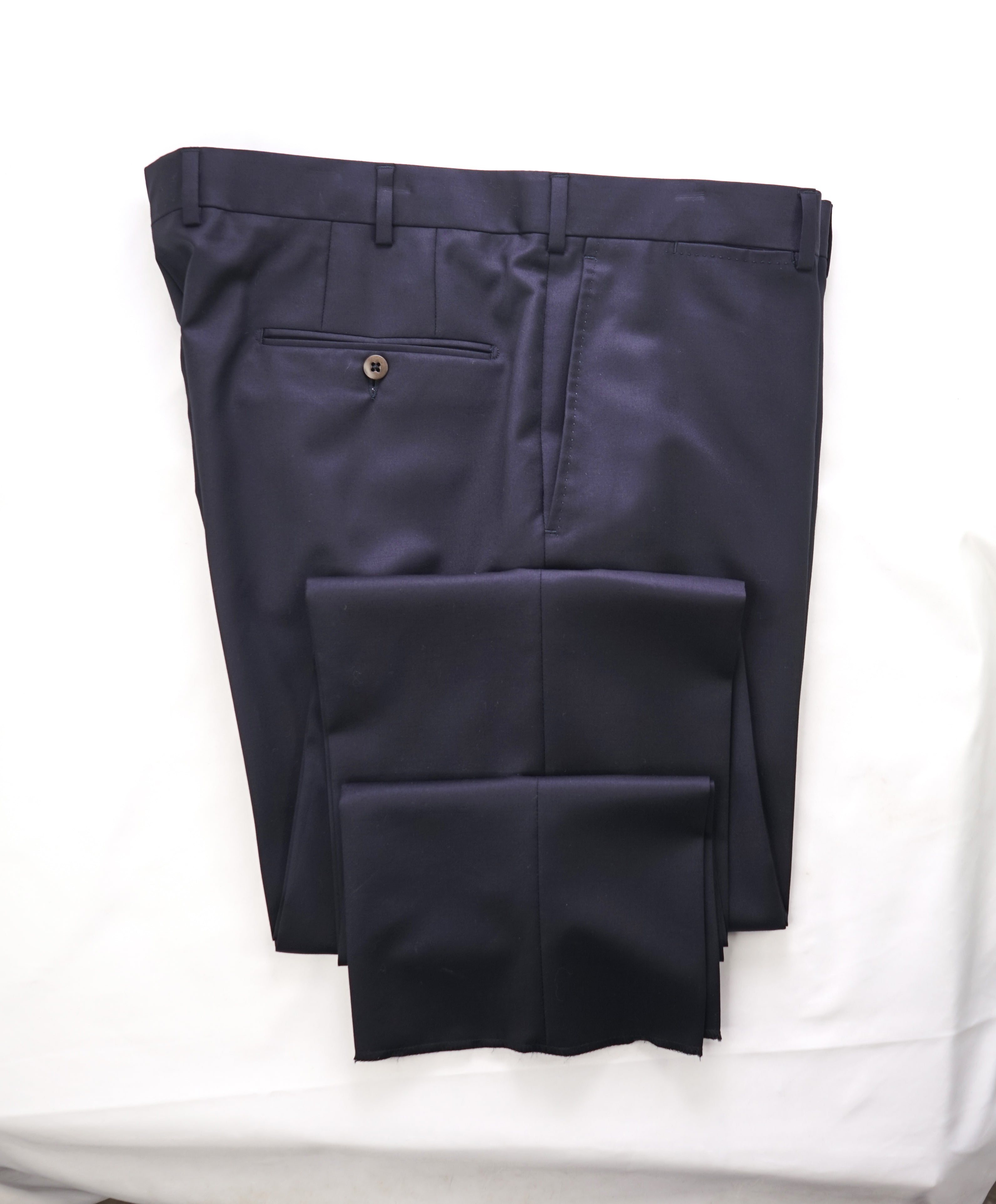 ERMENEGILDO ZEGNA - "MICNVY" Regular Navy Blue Premium Dress Pants - 38W (56EU)