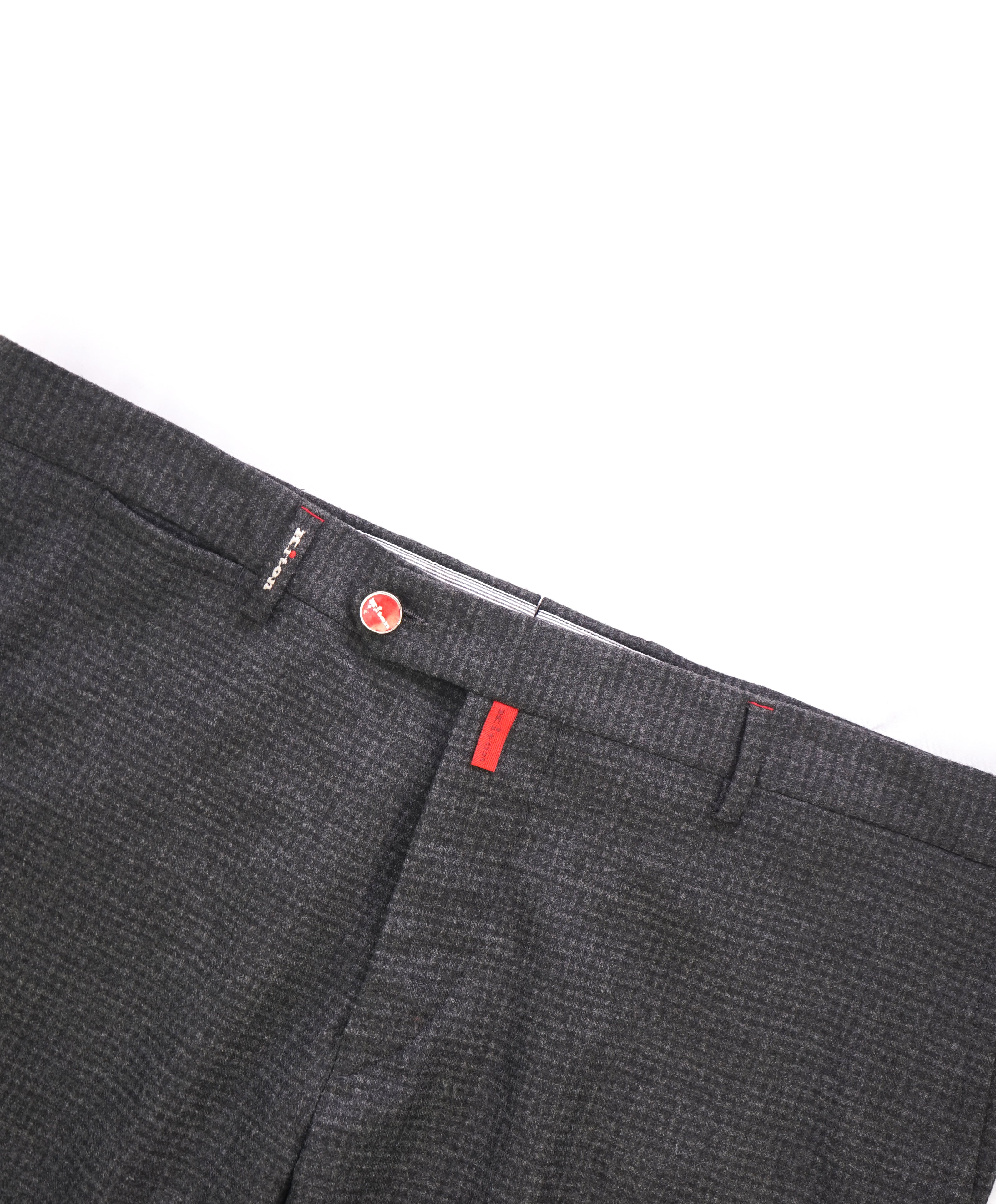 KITON - LOGO FRONT Premium Flannel Wool/Silk Dress Pants - 38W (56EU)