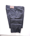 ERMENEGILDO ZEGNA - Gray Cotton/Elastane Brown Logo Tag 5-Pocket Pants - 34W