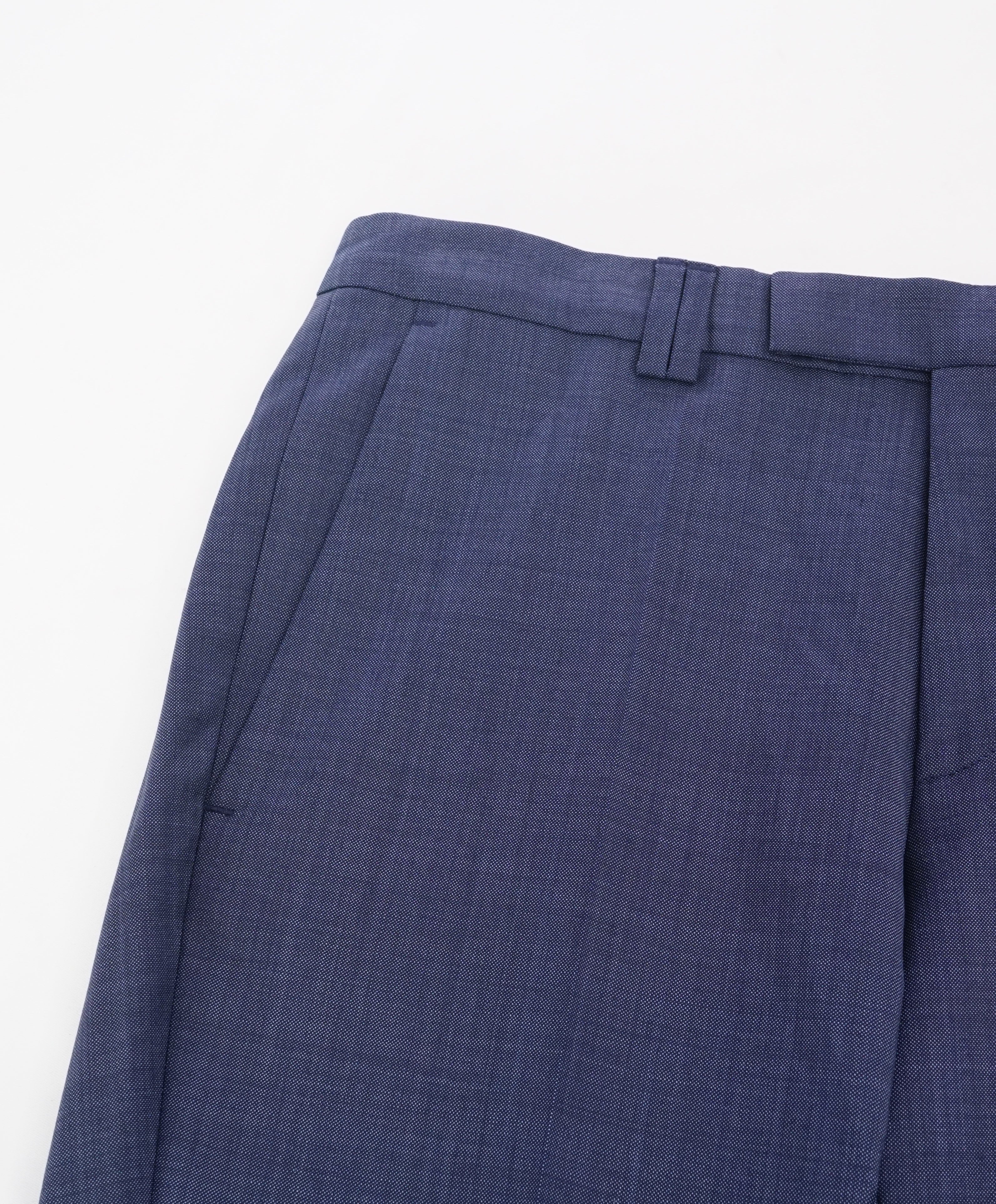 HUGO BOSS - Bold Blue "Heibos3" Slim Flat Front Dress Pants - 28W