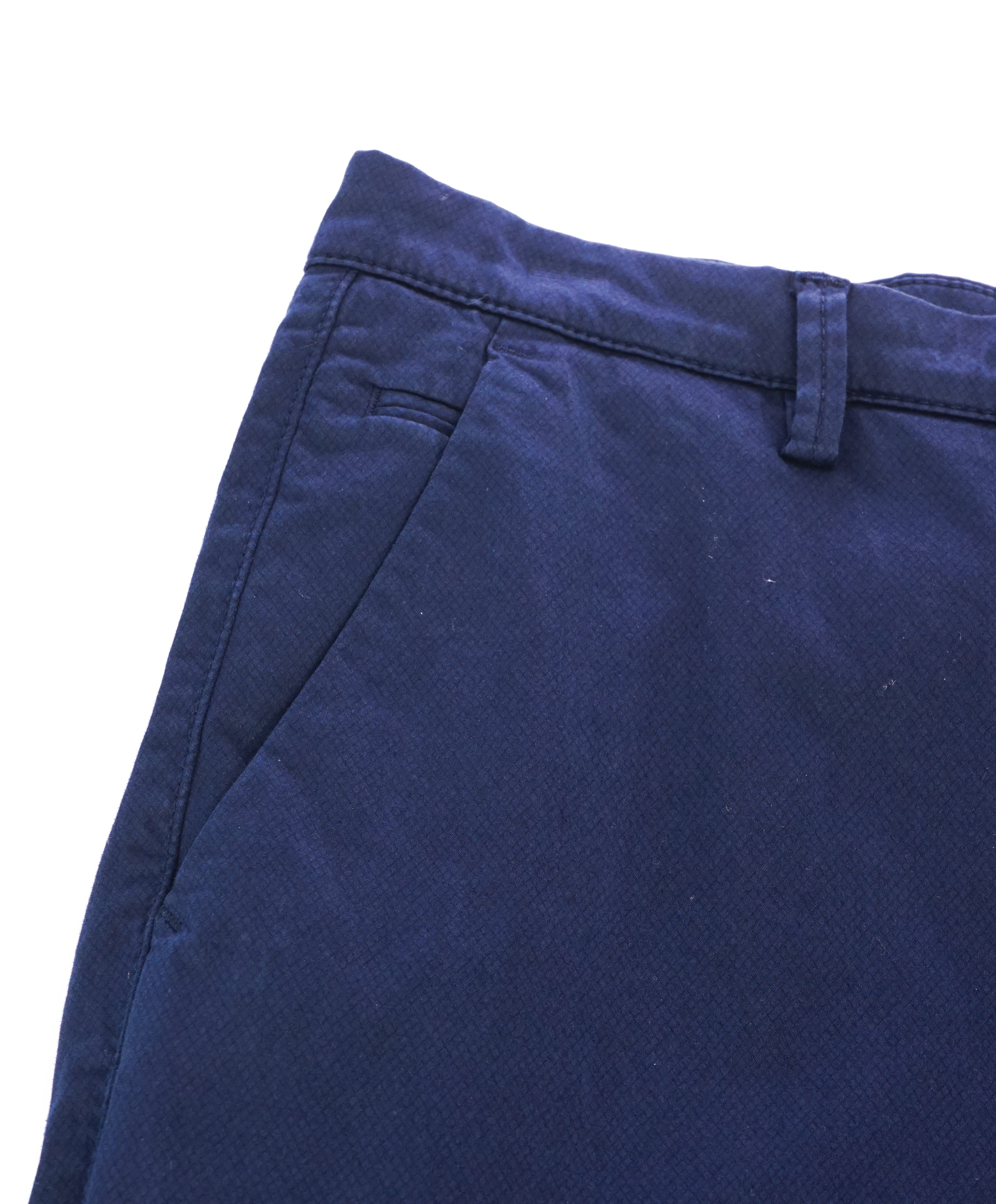 HUGO BOSS - “Rice3-1-D” Navy Blue Slim Cotton Casual Pants - 34W