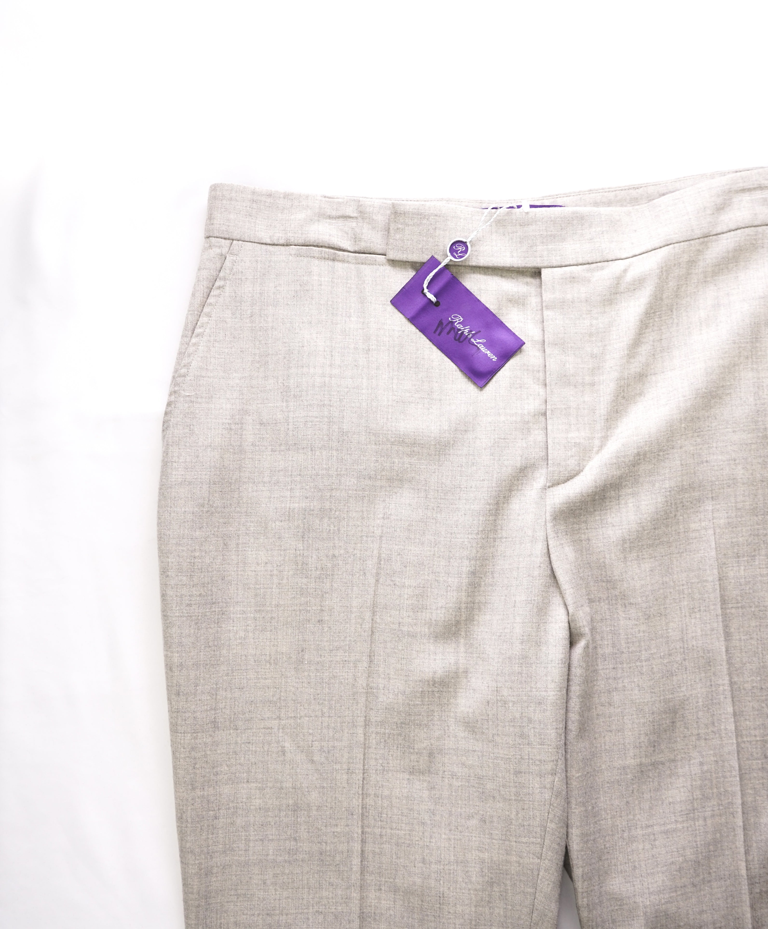 RALPH LAUREN PURPLE LABEL - Gray Soft Wool Premium Dress Pants  - sz12