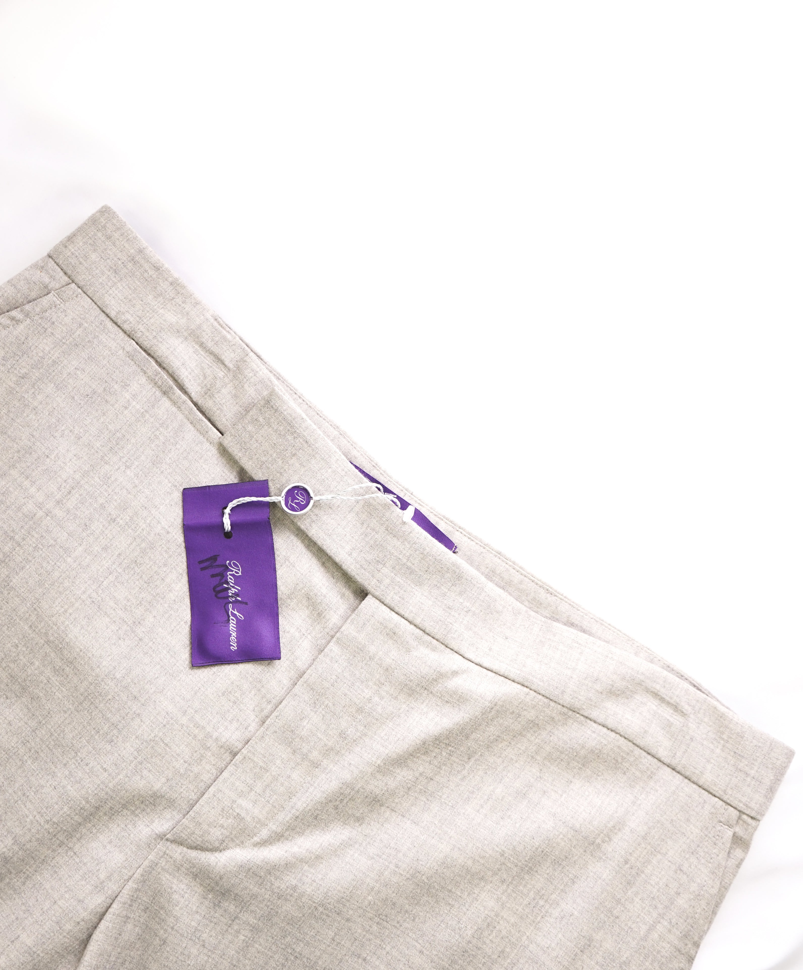 RALPH LAUREN PURPLE LABEL - Gray Soft Wool Premium Dress Pants  - sz12