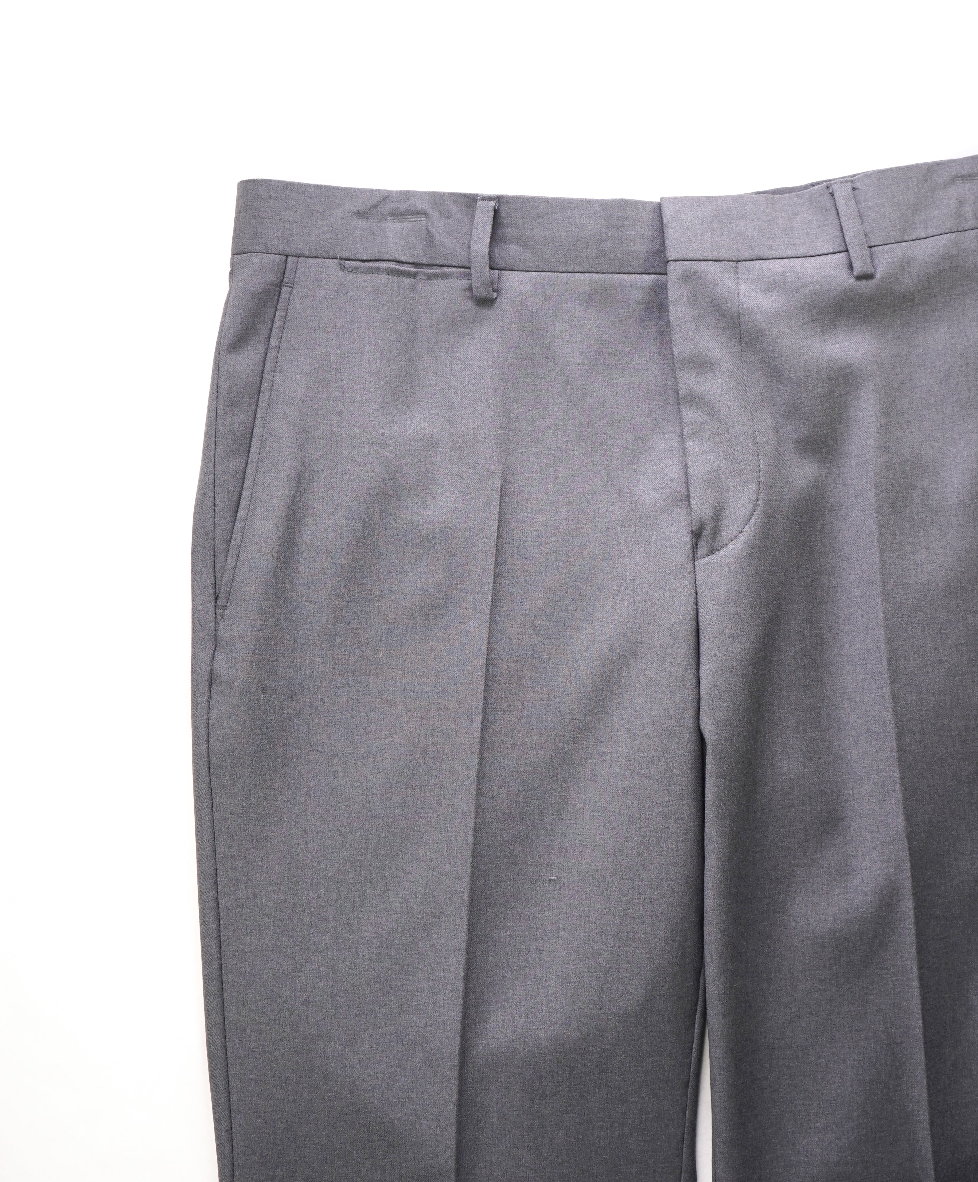 VERSACE COLLECTION - Flat Front Solid Gray *Closet Staple* Dress Pants - 34W