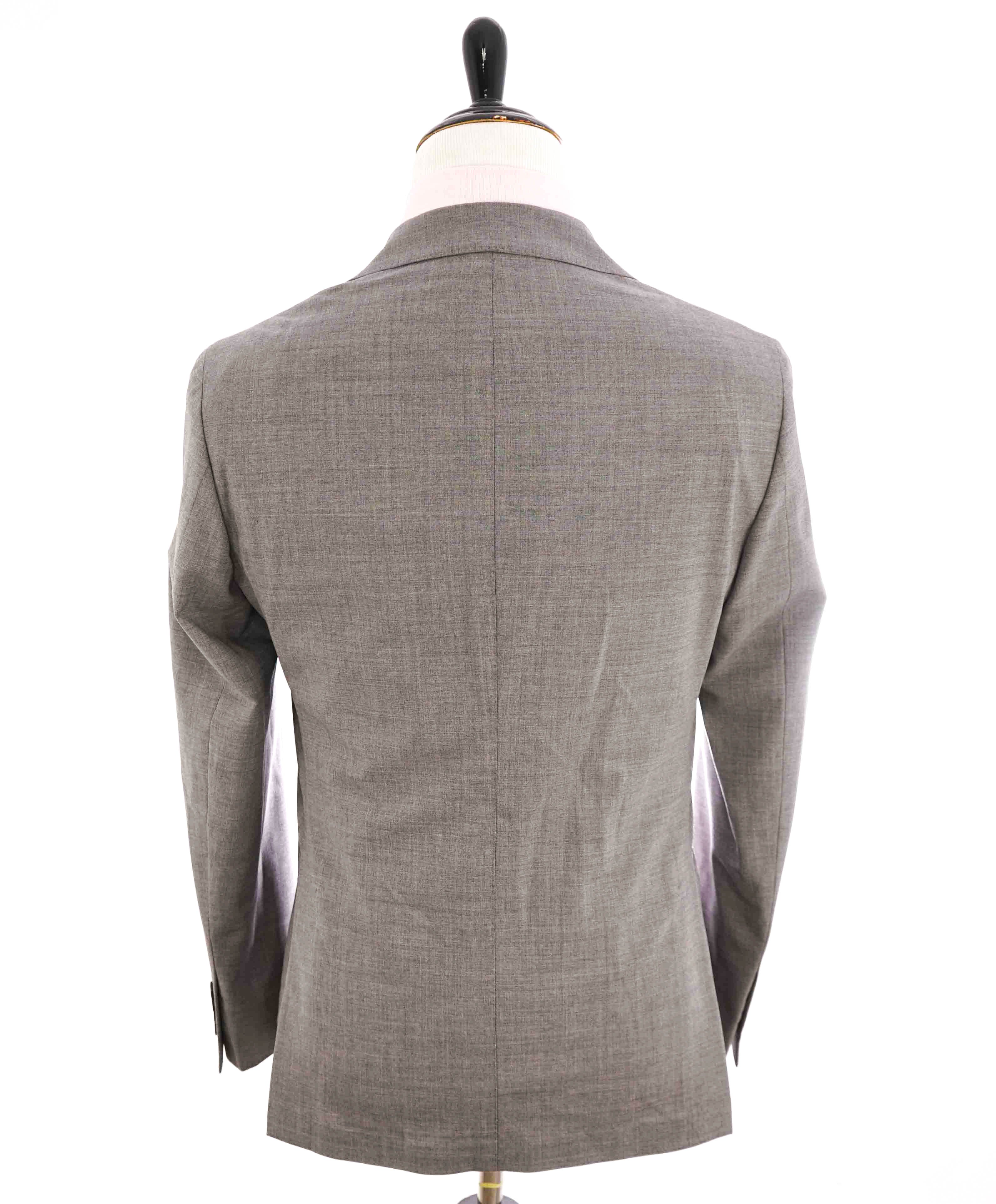 $1,195 ELEVENTY - Notch Lapel Gray Semi-Lined Patch Pocket Blazer - 40 US (50EU)