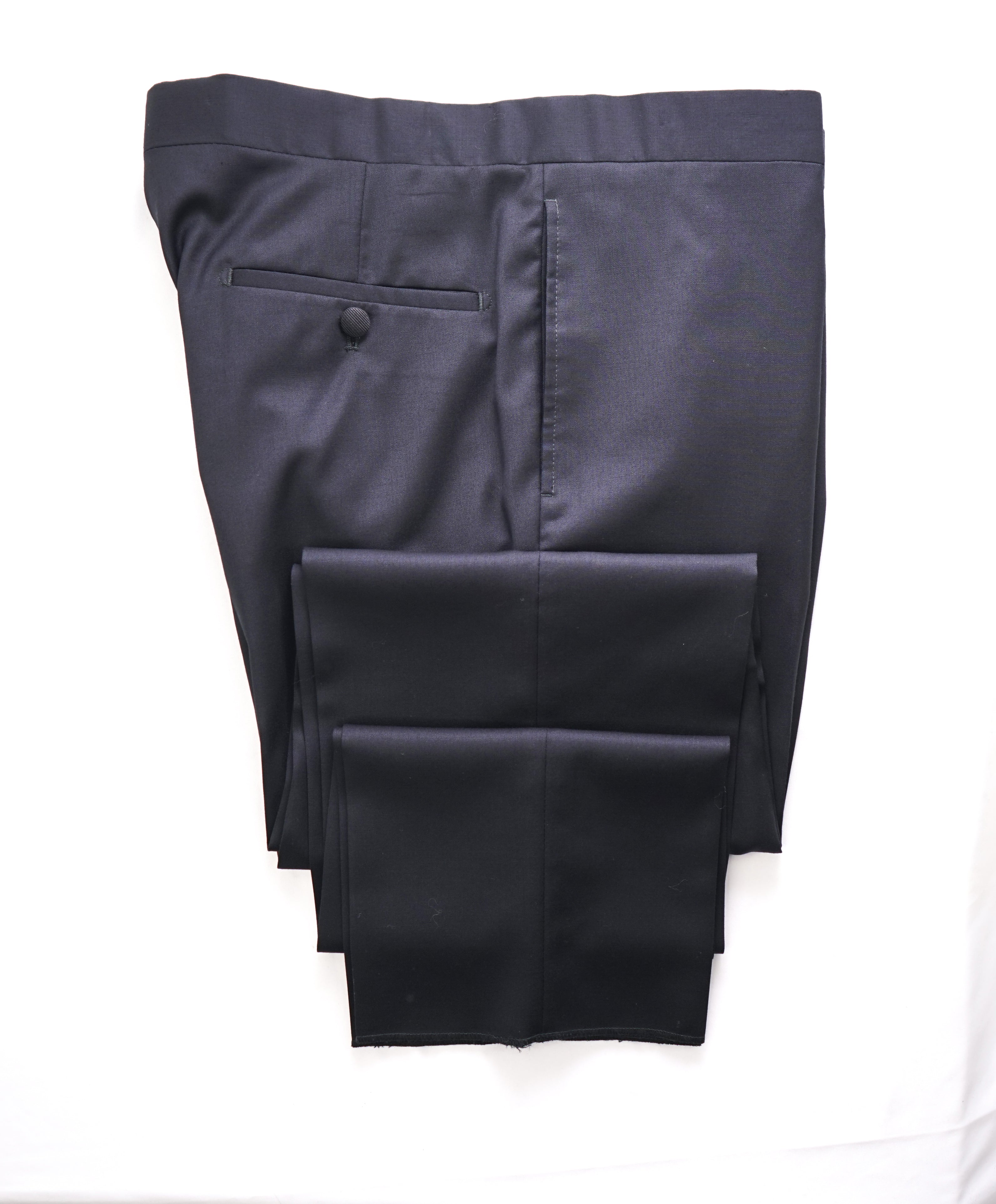 MICHAEL BASTIAN - Black Tuxedo Dinner Flat Front Dress Pants -  33W