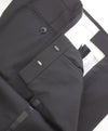 Z ZEGNA - "SLIM" Wool Black Flat Front Tux Dinner Dress Pants - 36W