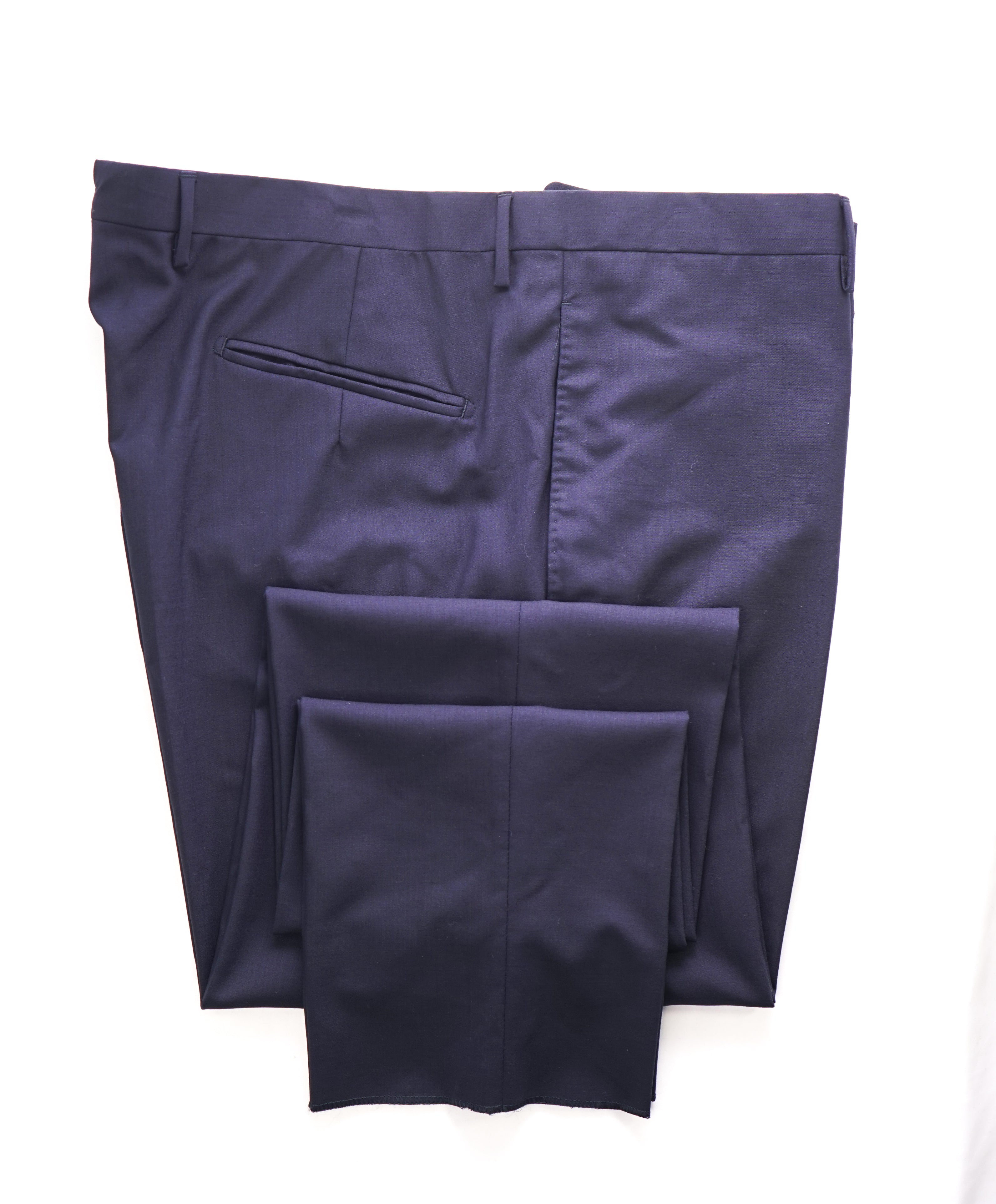 BOGLIOLI - Blue Wool PREMIUM Flat Front Dress Pants- 40W