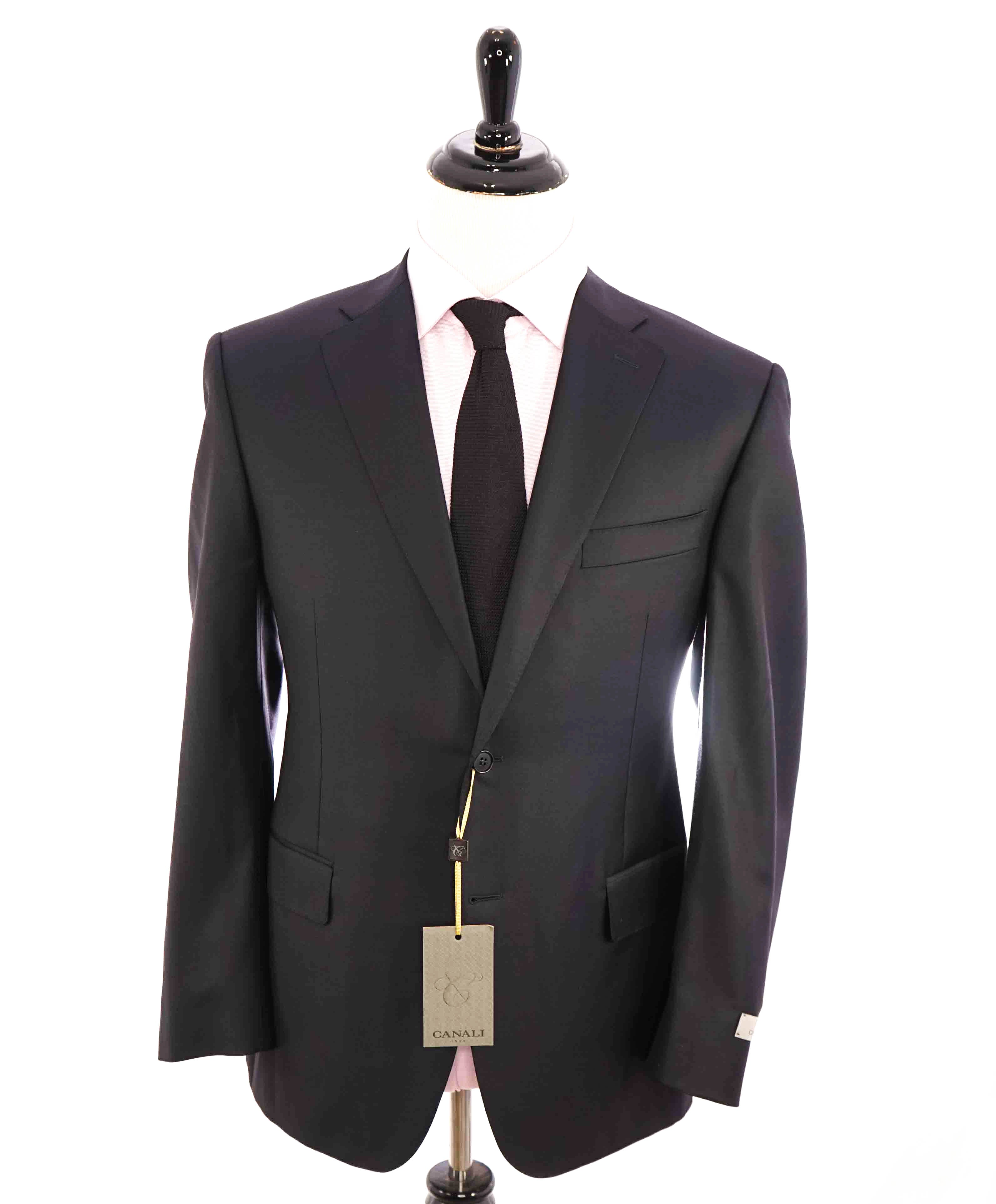 $2,000 CANALI - Navy Blue *CLOSET STAPLE* Notch Lapel Suit - 40R