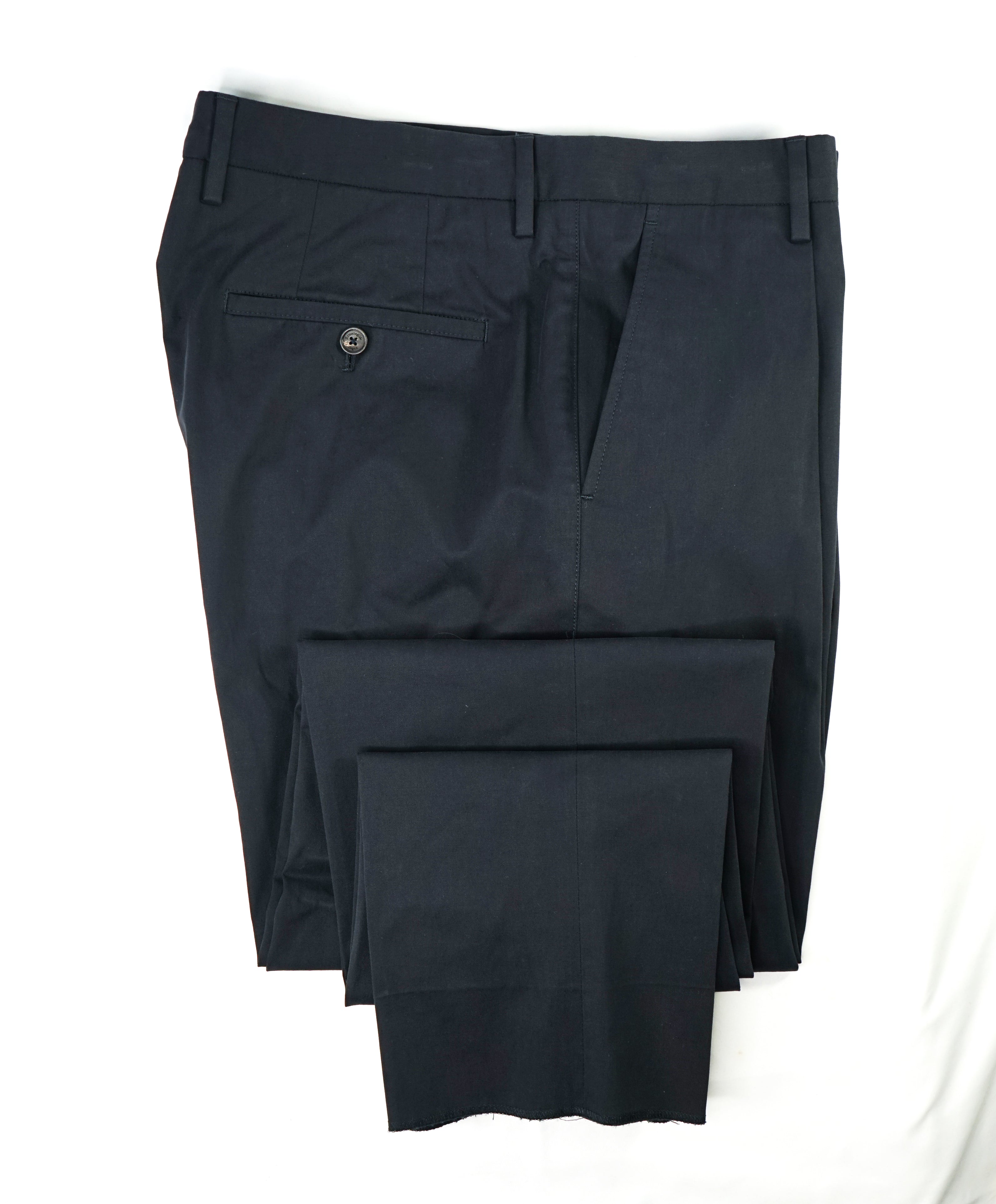 ERMENEGILDO ZEGNA - Navy Single Pleat *PERFORMANCE BLEND* Pants - 36W