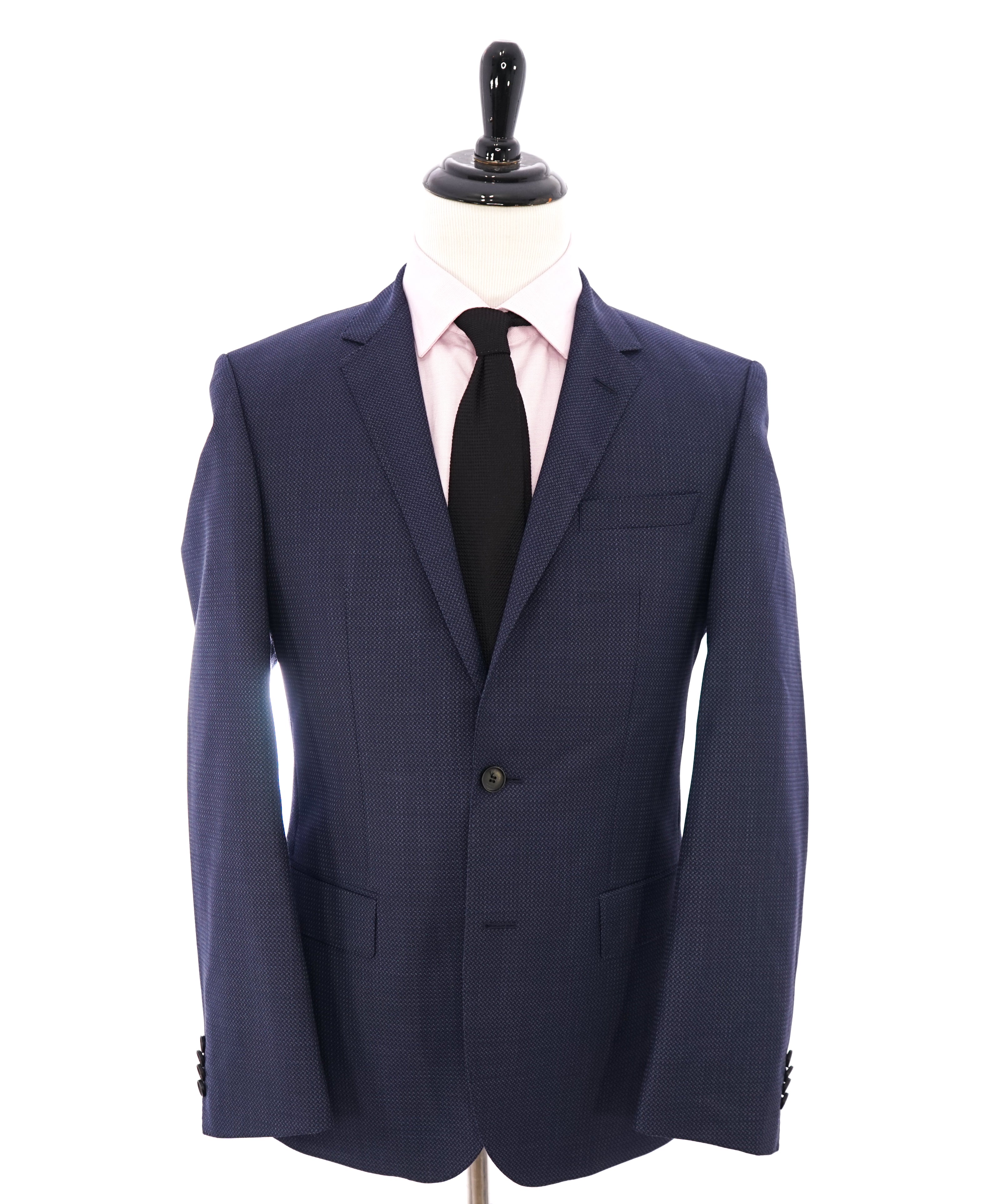 HUGO BOSS - “Hutch3” Geometric Weave Bold Blue Blazer - 38R