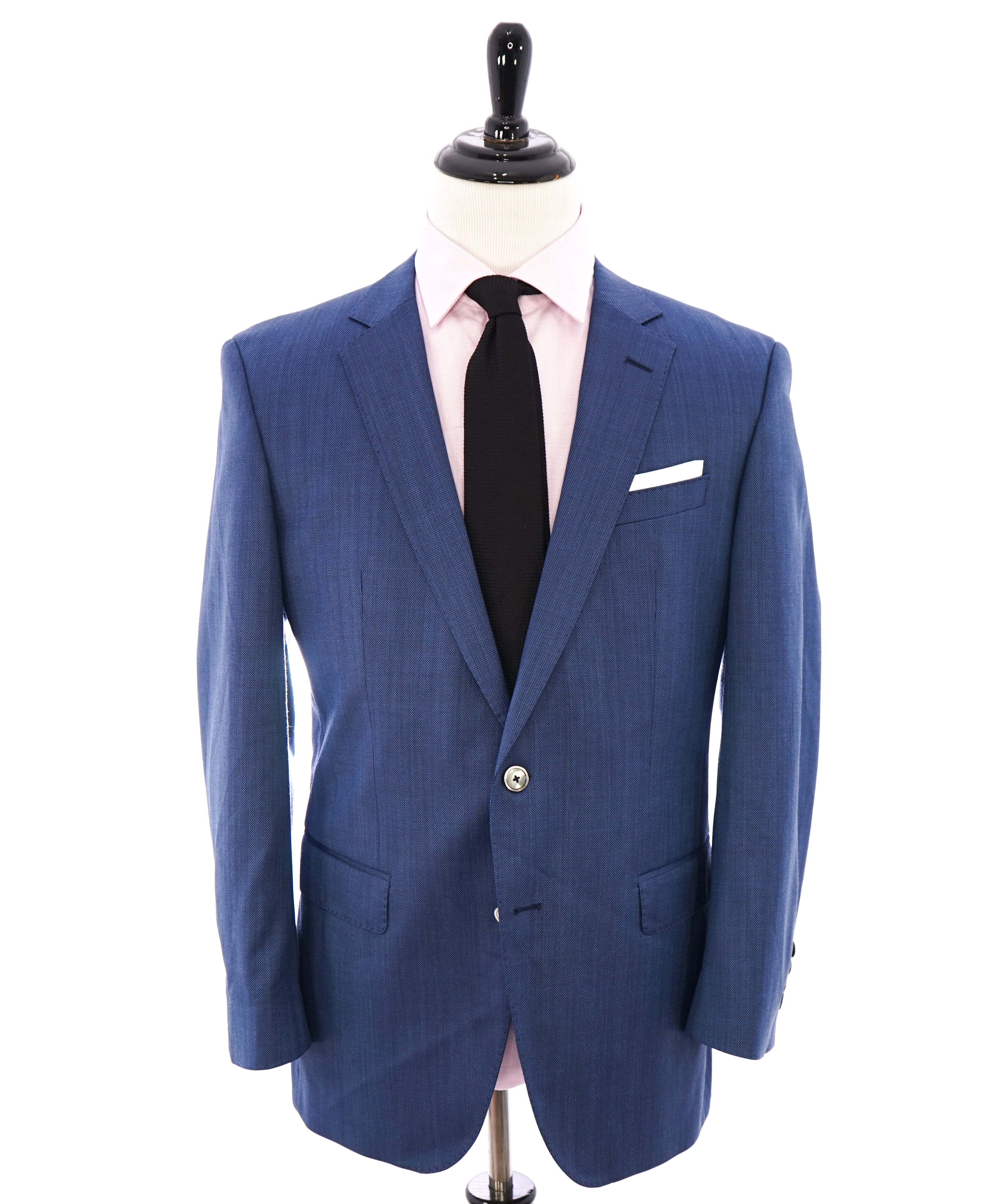 HUGO BOSS - “Hutson5/Gander2” Royal Weave MOP Buttons Bold Blue Blazer - 42R