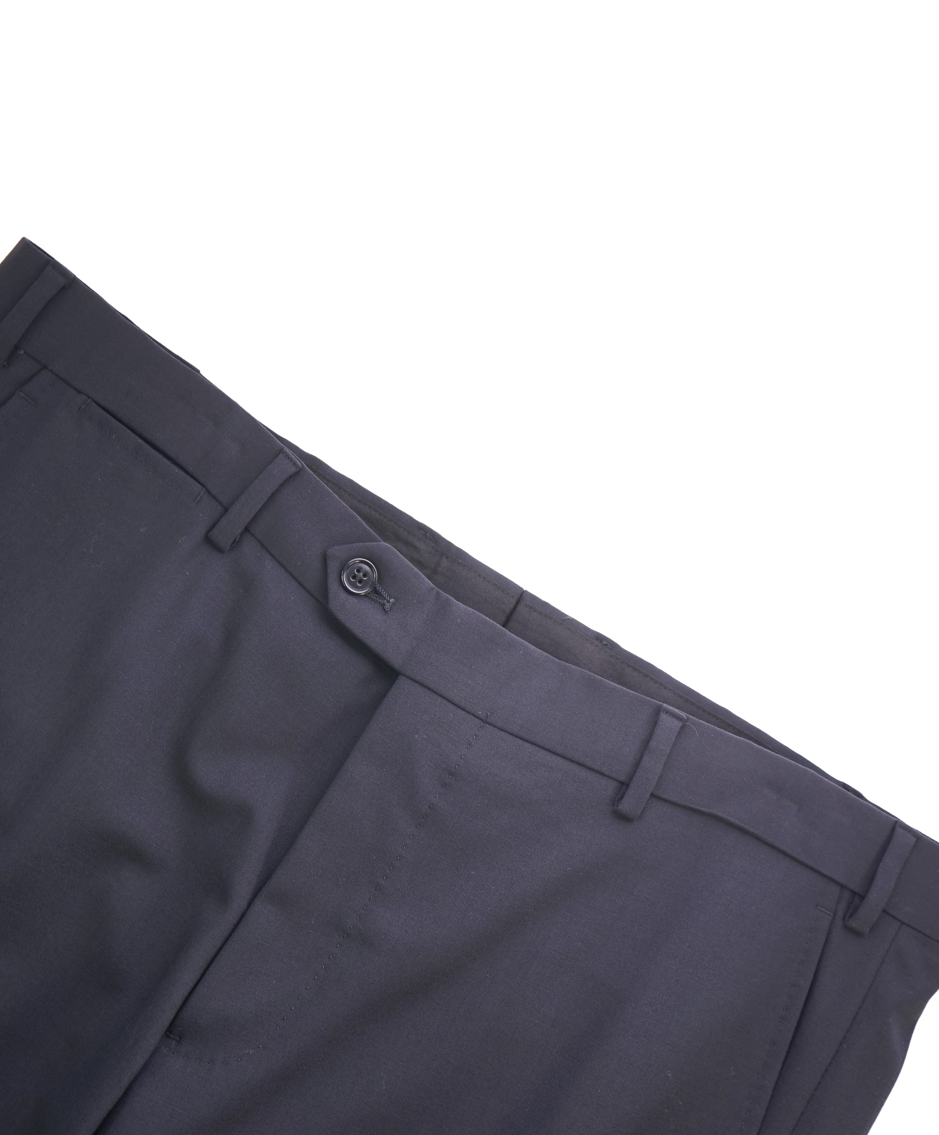 EMPORIO ARMANI - Solid Navy *Closet Staple* Flat Front Dress Pants - 37W (54 EU)