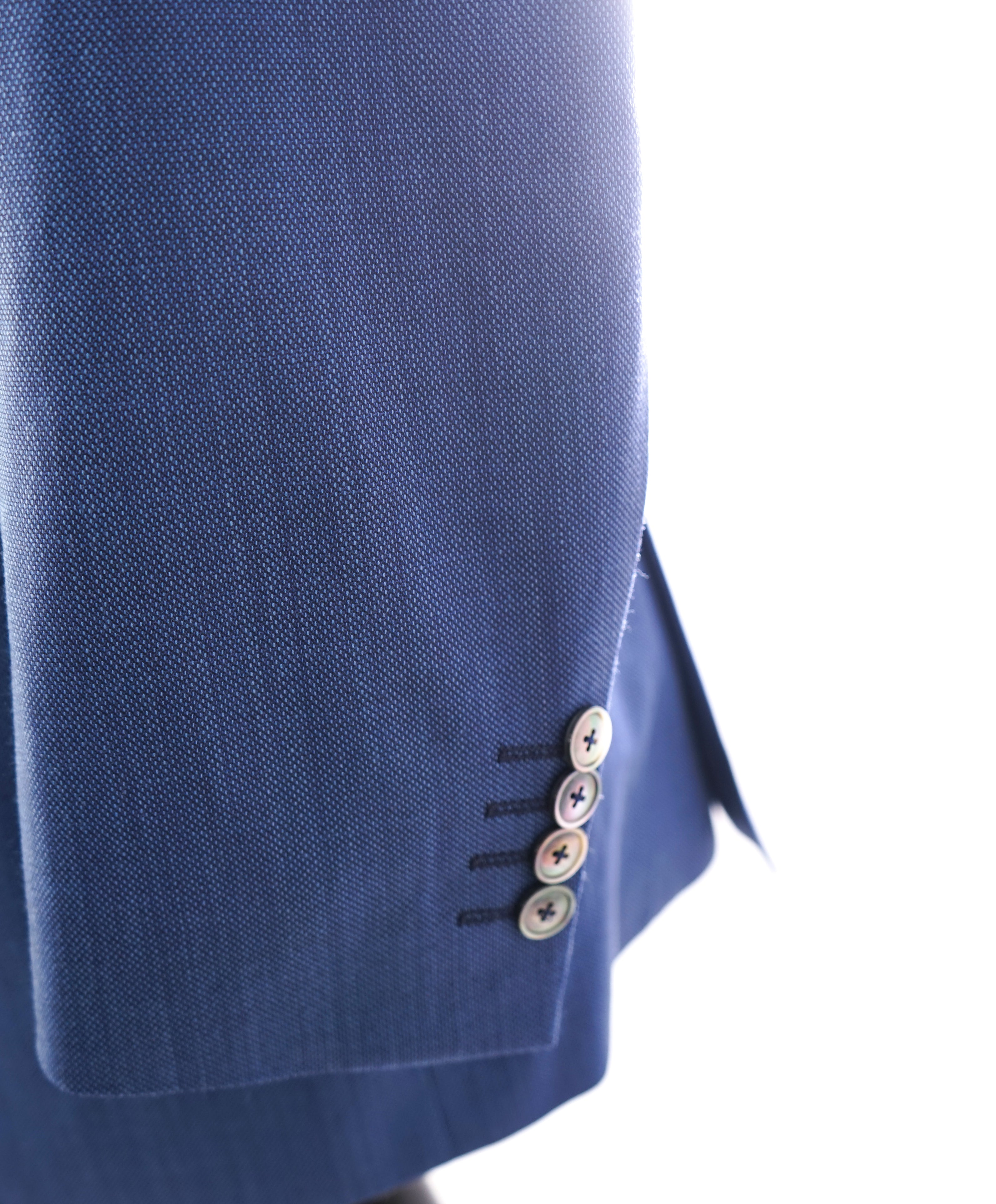 HUGO BOSS - “Hutson5/Gander2” Royal Weave MOP Buttons Bold Blue Blazer - 42R