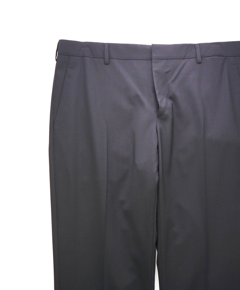 PRADA - *BUTTON FLY* Black Wool Flat Front Dress Pants - 34W