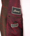 $8,450 BRIONI -"PURE CASHMERE" PATCH POCKET Windowpane Blazer - 46L