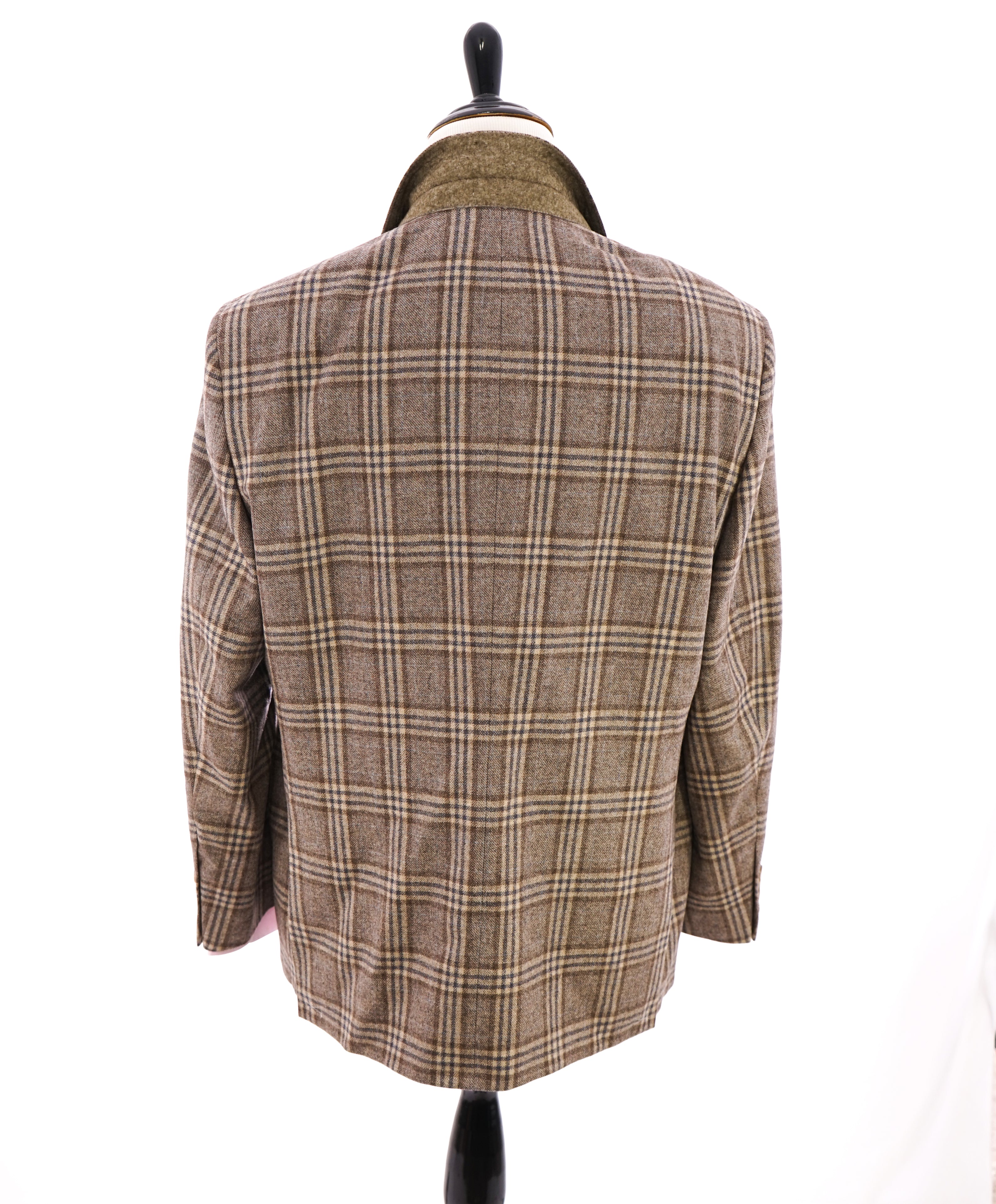 HICKEY FREEMAN - CASHMERE Blend Prince of Wales Check Blazer - 48R