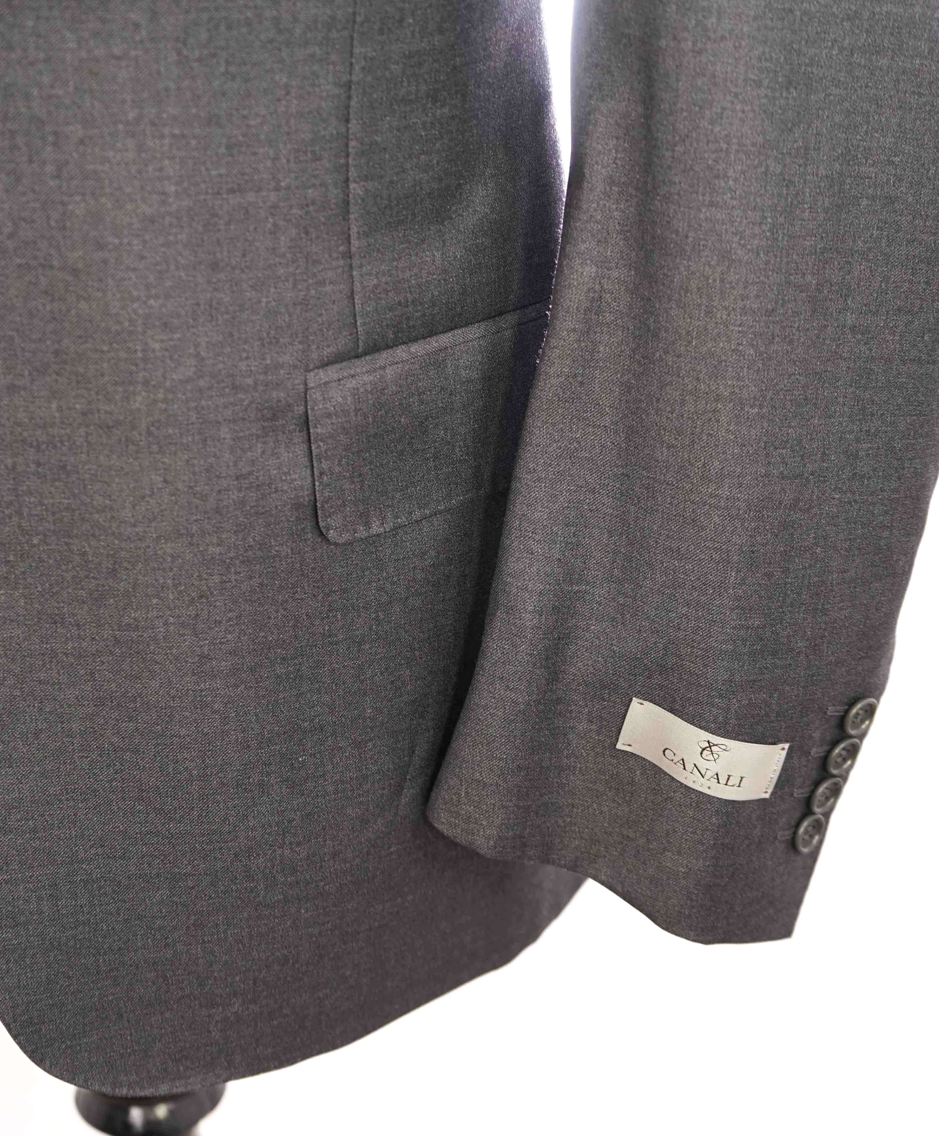 $2,000 CANALI - Charcoal Gray *CLOSET STAPLE* Notch Lapel Suit - 44S