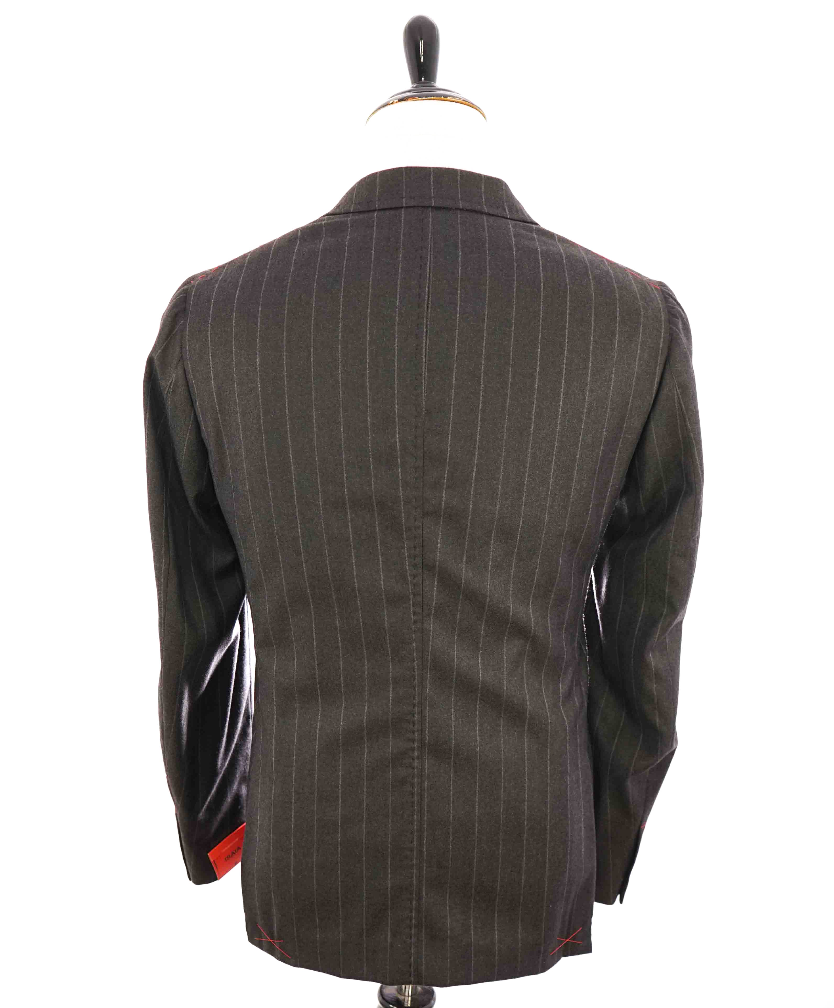 $2,995 ISAIA - "BASE CORTINA" NUOVA BASE S Brown Check Blazer - 44R