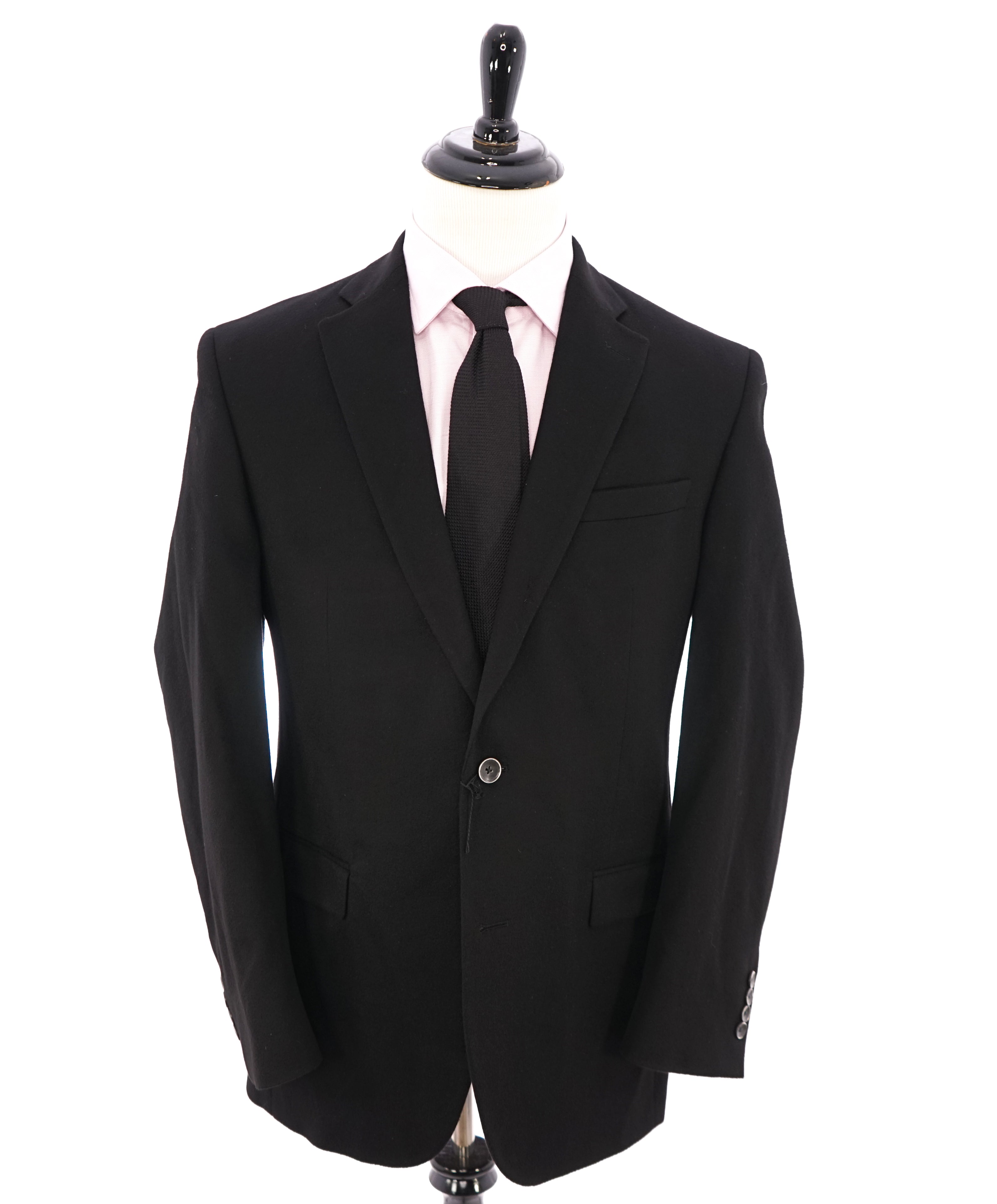 SAKS FIFTH AVENUE / LORO PIANA- 100% Cashmere Black Blazer- 42L