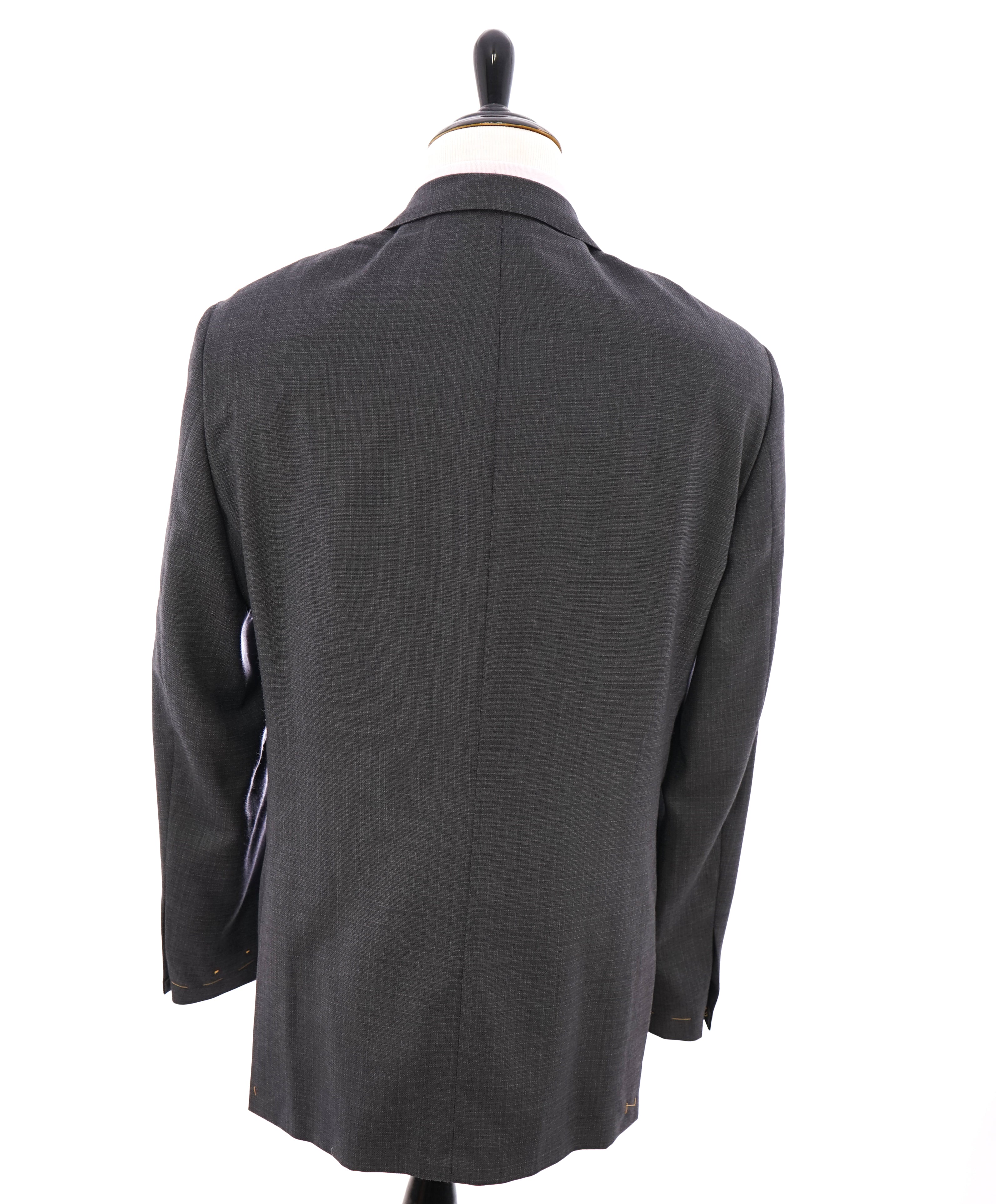 HICKEY FREEMAN - LORO PIANA Fabric "Oxford Weave" Gray Blazer - 46L