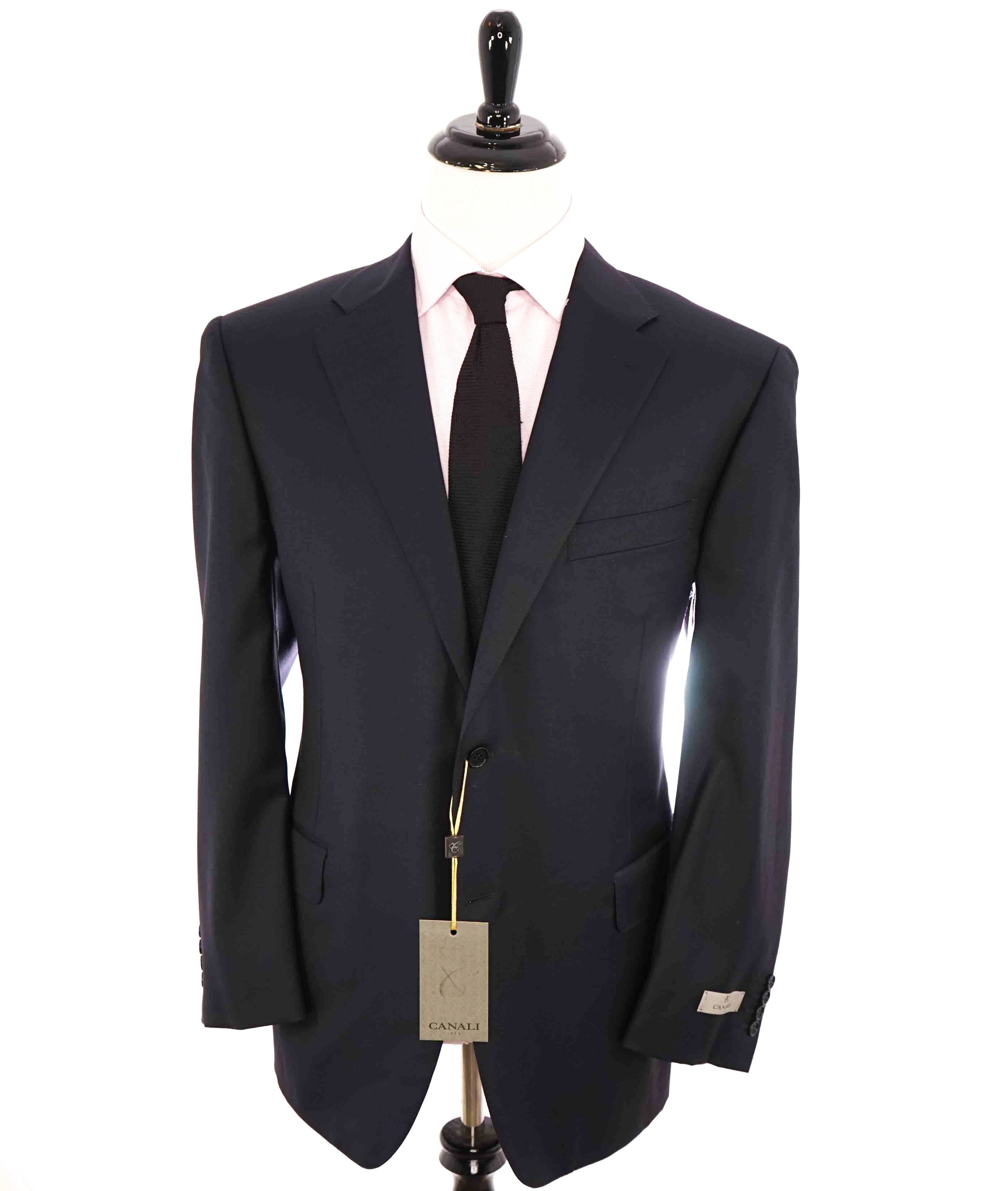 $2,000 CANALI - Navy Blue *CLOSET STAPLE* Notch Lapel Suit - 48R