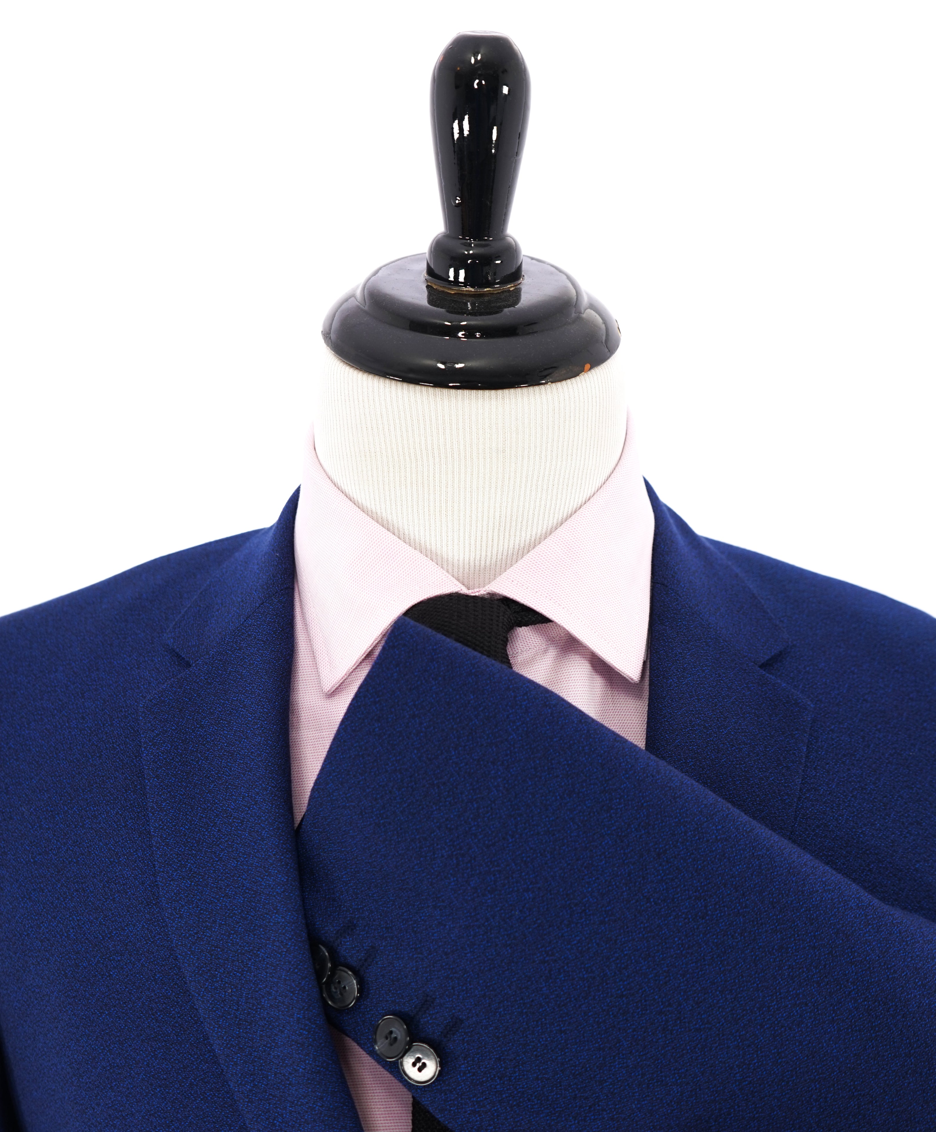 HUGO BOSS - Cobalt Blue Textured Blazer Dinner Jacket - 40S