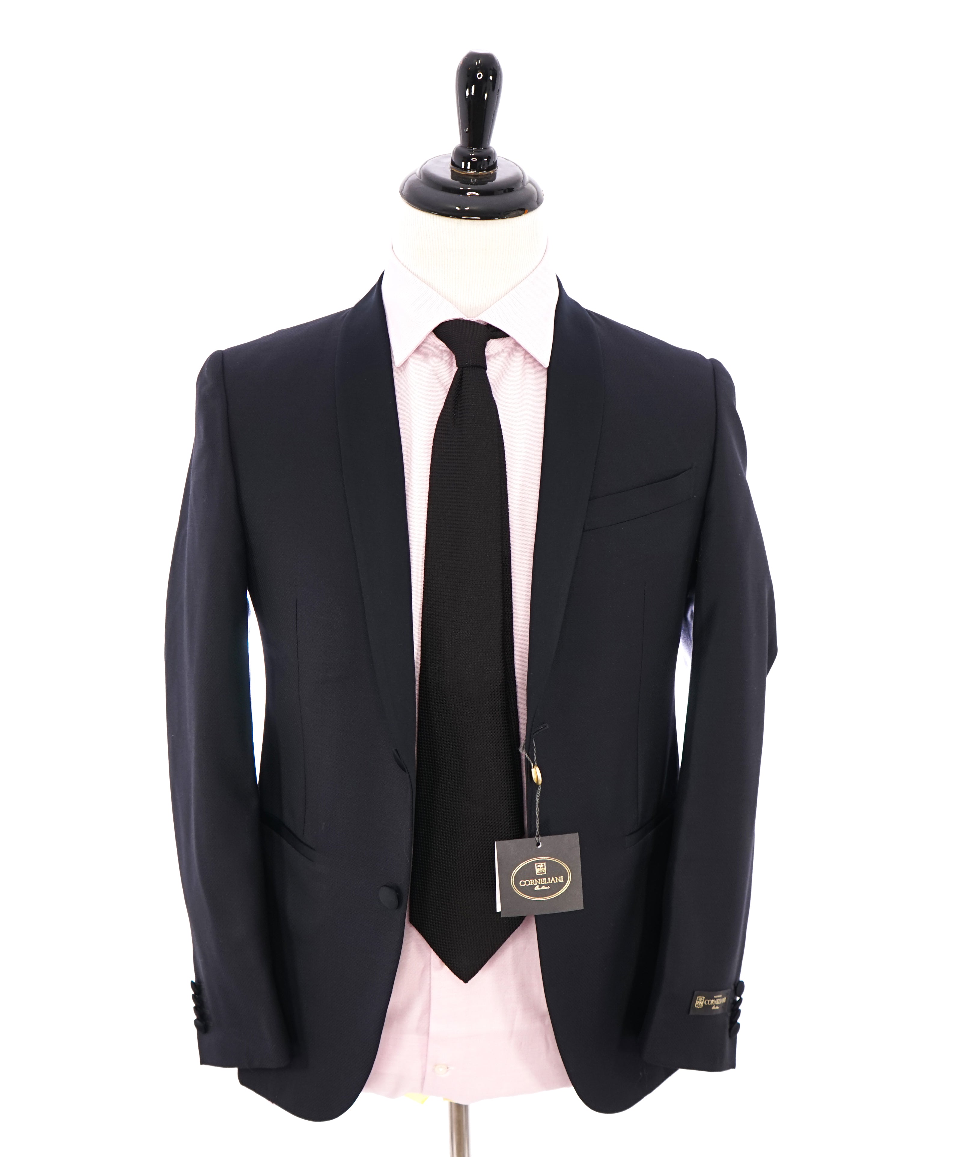 CORNELIANI - Shawl Collar Blue Tuxedo 17,25 Microns Super 130’s - 36R