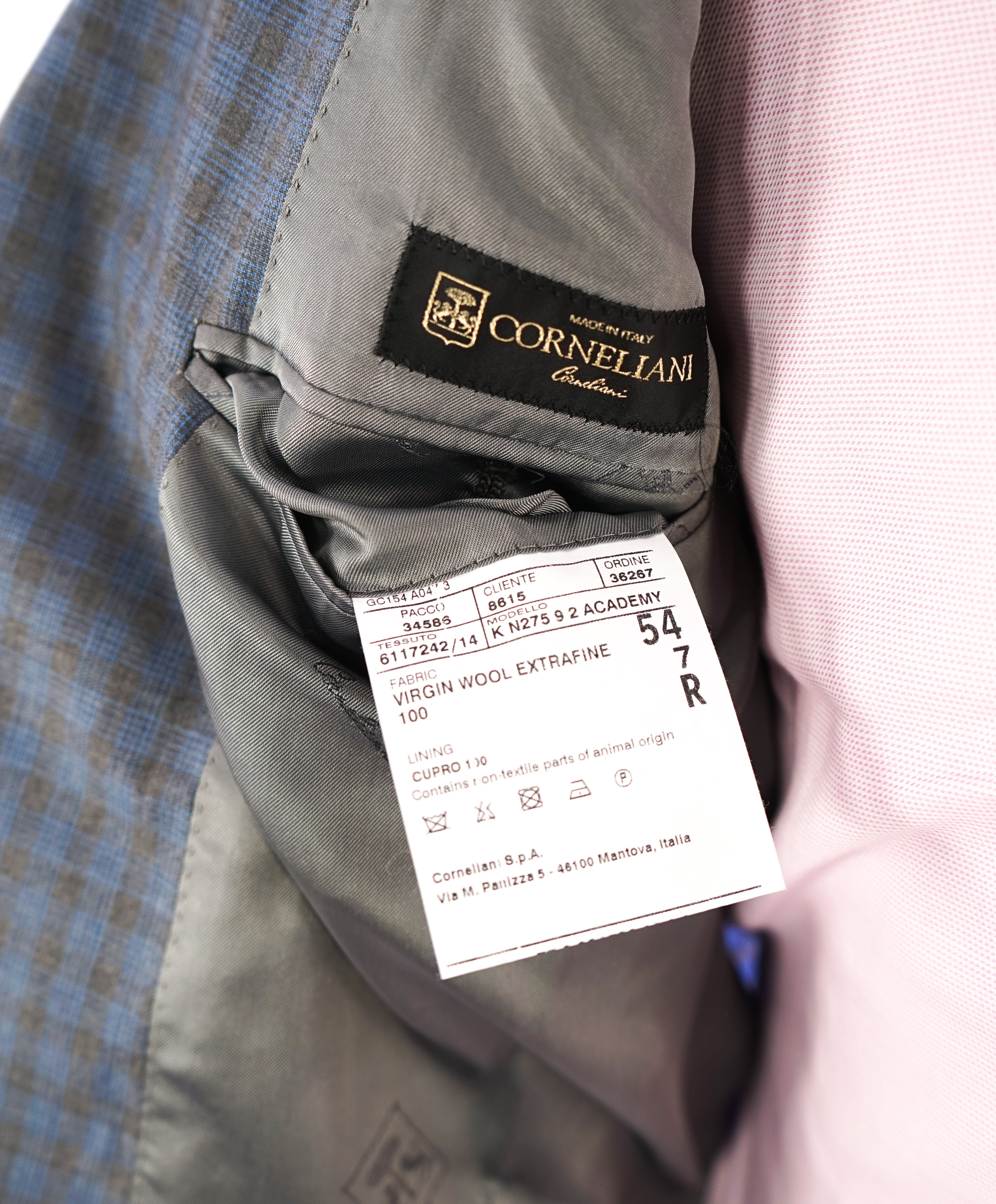 CORNELIANI - "Road To Excellence" Super 160's Semi-Lined 15,75 Microns Suit - 44R