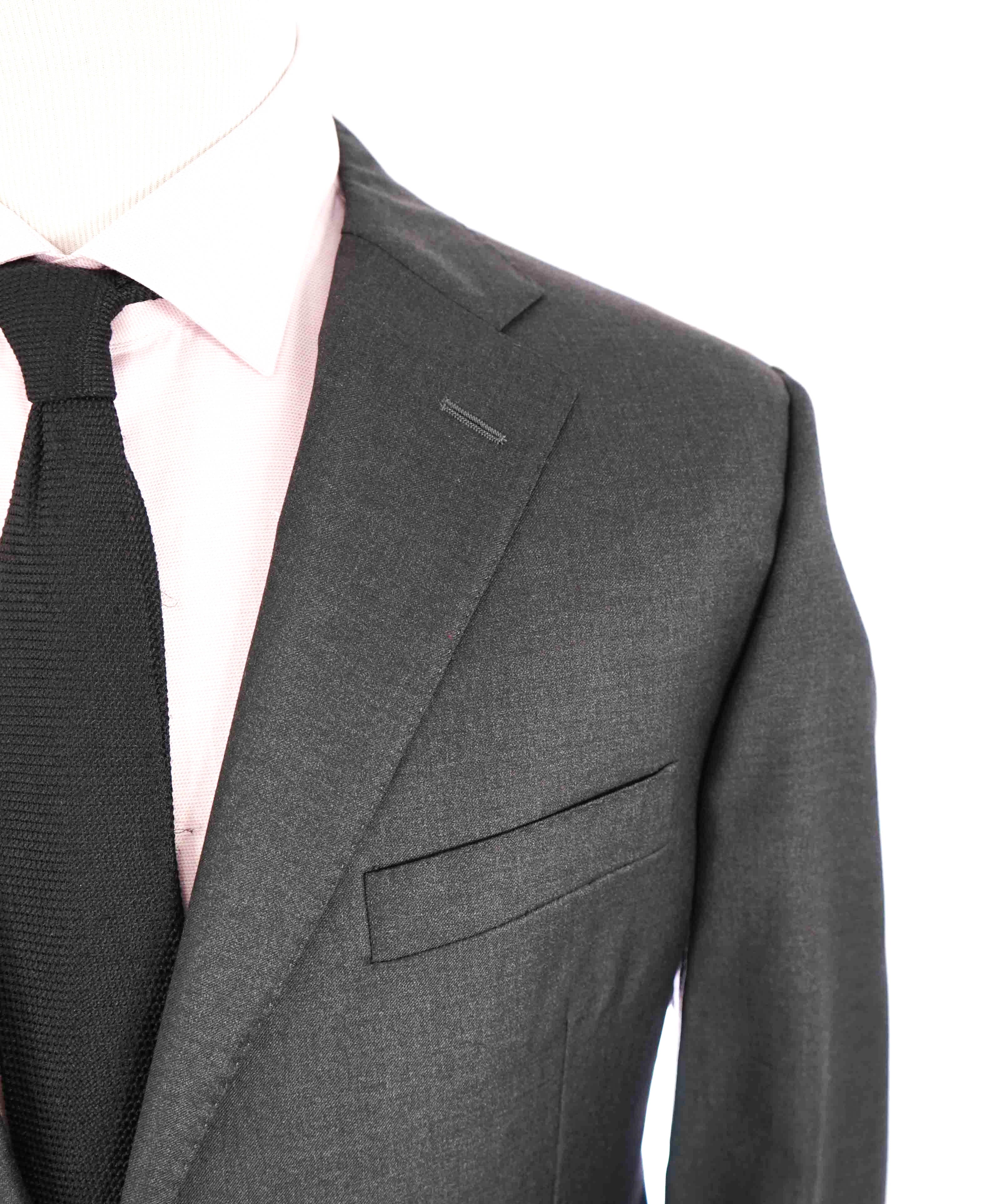 $1,695 HICKEY FREEMAN LORO PIANA - Gray Suit 150’s Tasmanian Wool - 44R