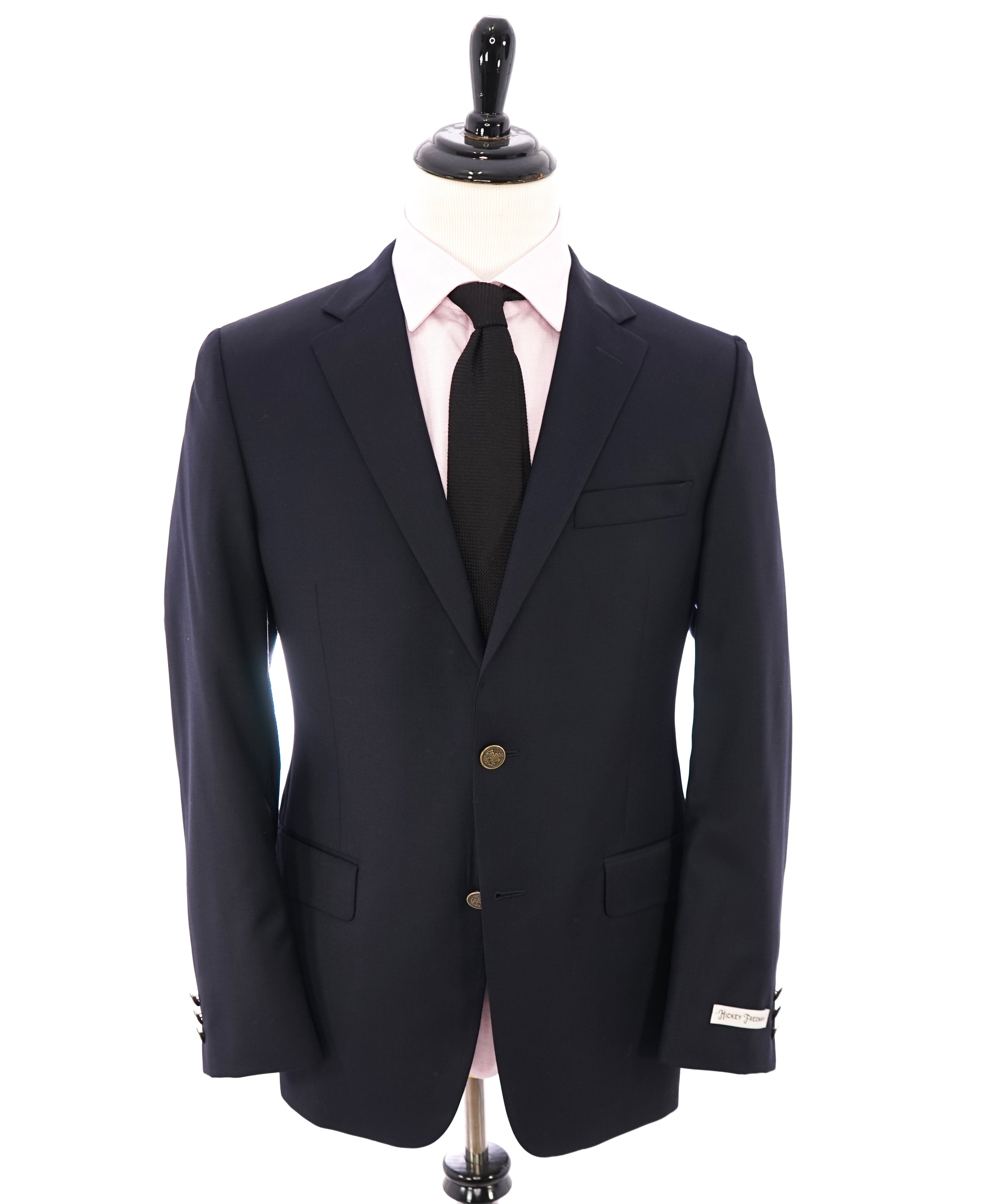 HICKEY FREEMAN - Classic Navy Blazer W Gold Buttons "Milburn ii" - 40R