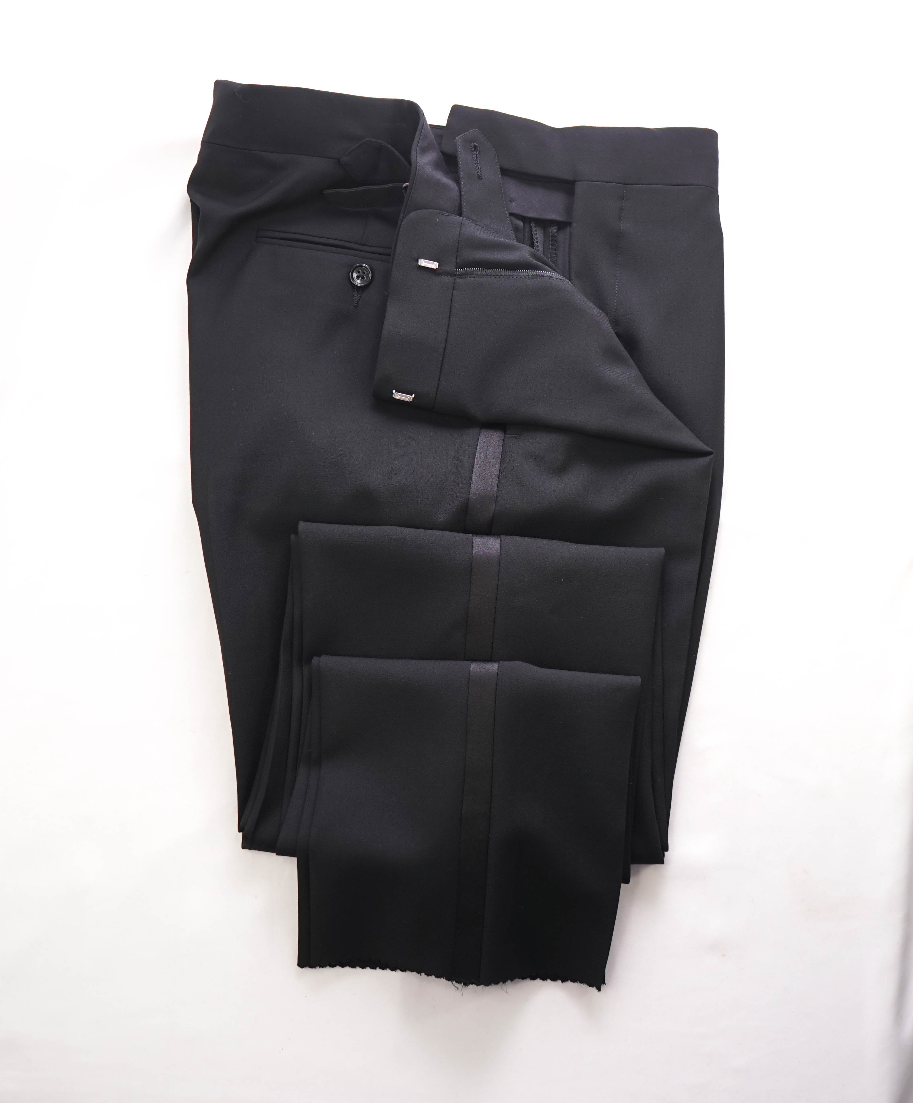 POLO RALPH LAUREN - *SIDE TABS* Flat Front TUXEDO Dress Pants - 33W