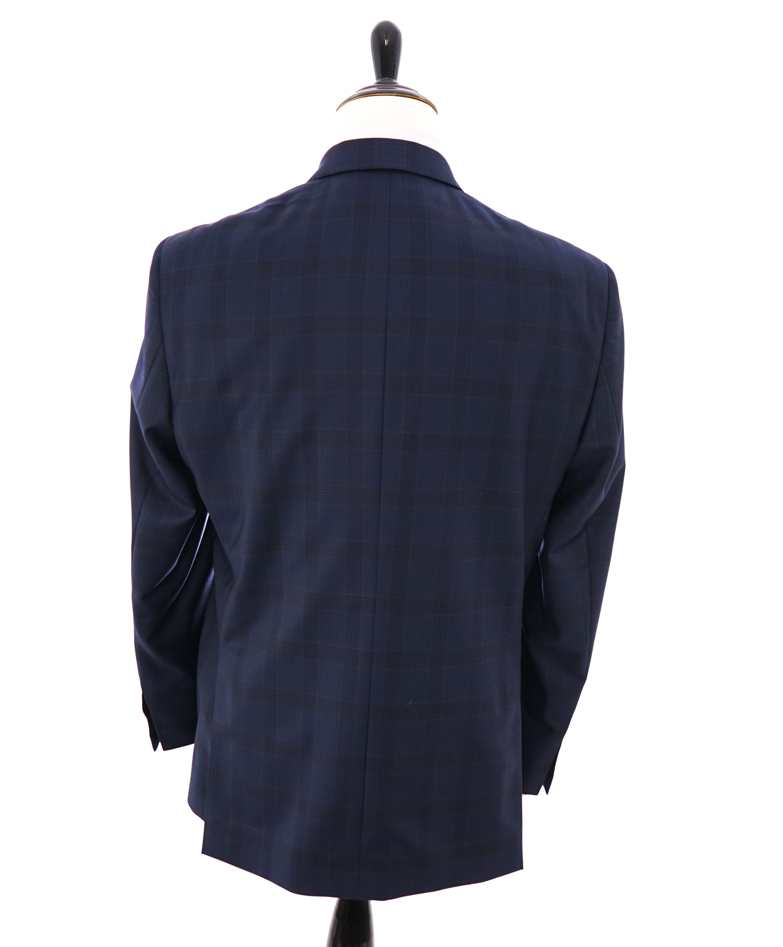 SAKS FIFTH AVENUE - ERMENEGILDO ZEGNA "Traveller" Blue Plaid Blazer - 46R