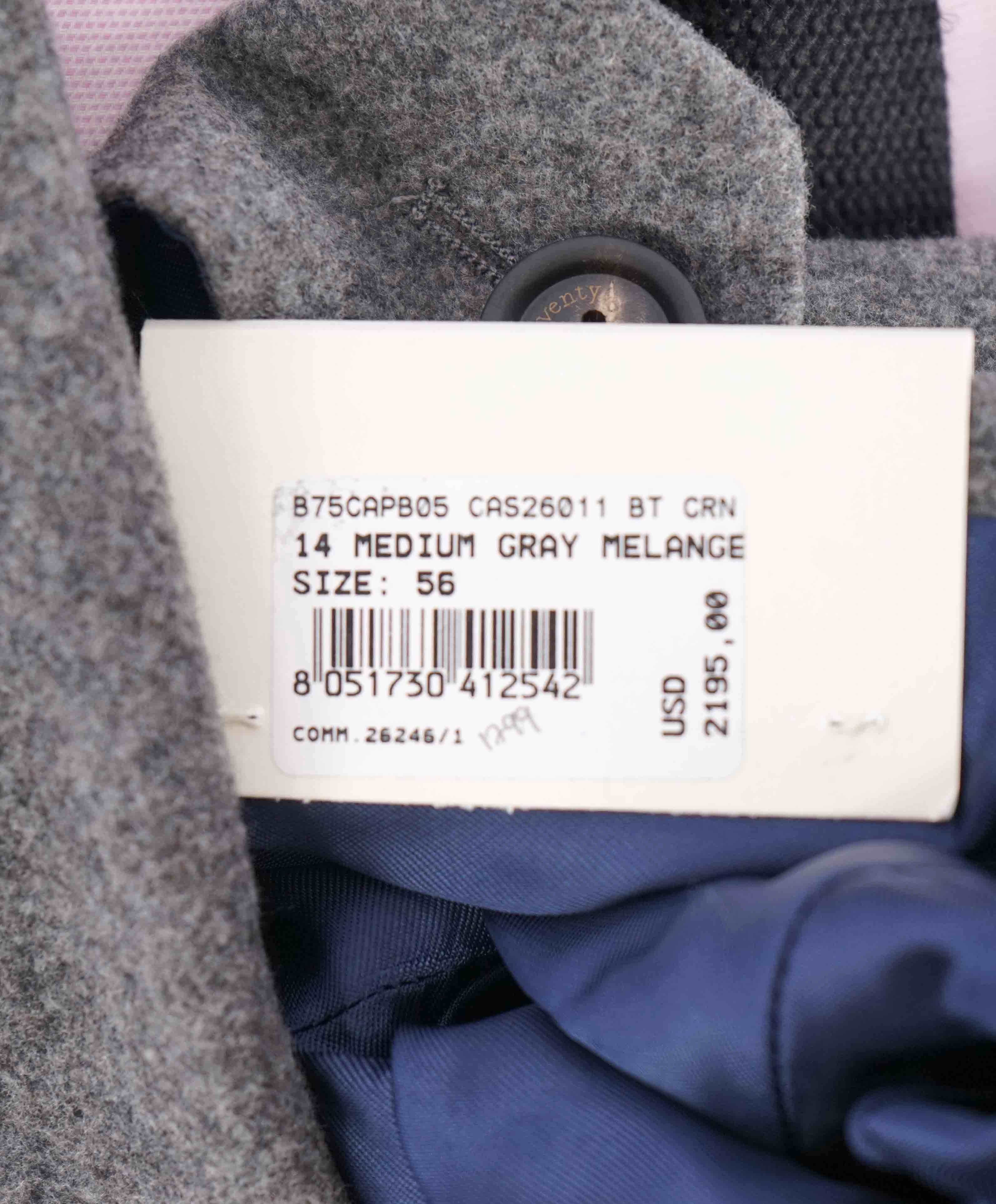 $2,195 ELEVENTY - By ERMENEGILDO ZEGNA CASHMERE Blend Coat - 46 US