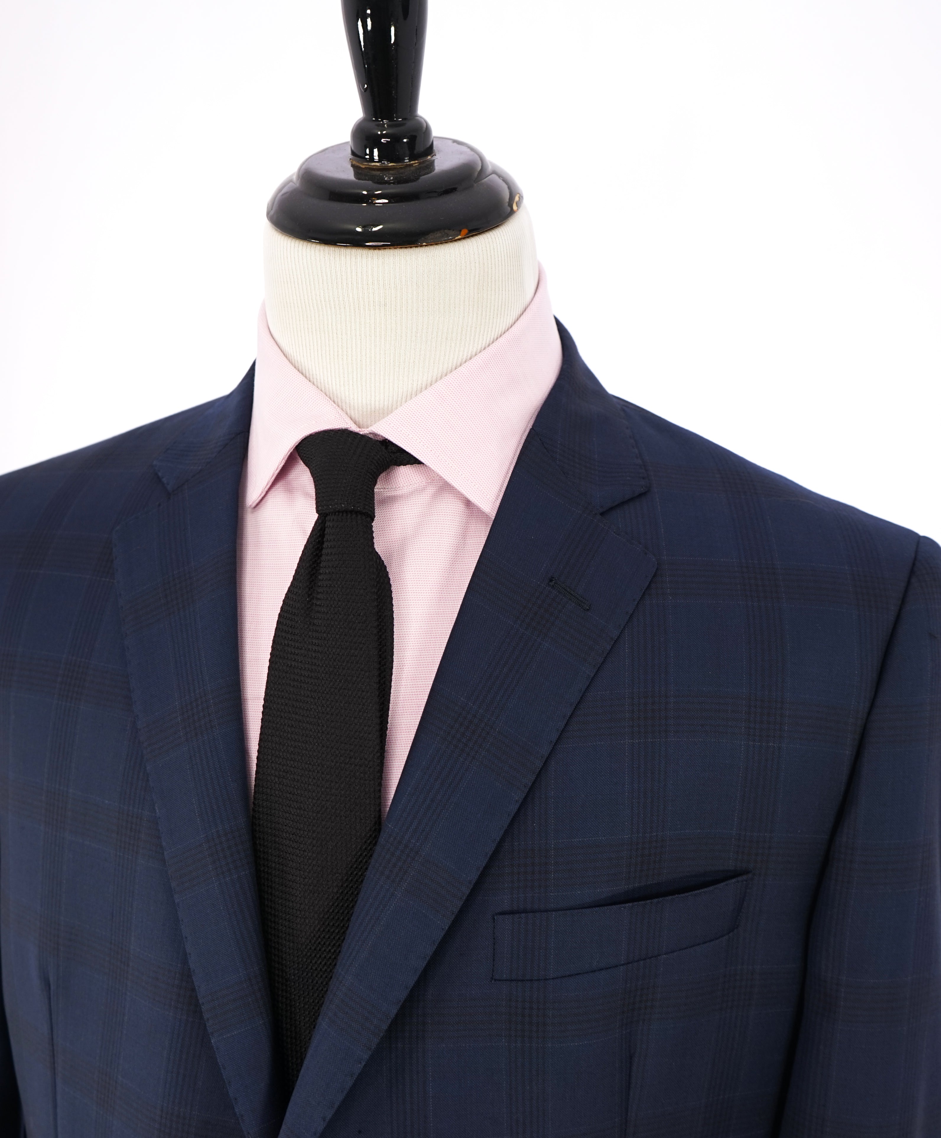 SAKS FIFTH AVENUE - ERMENEGILDO ZEGNA "Traveller" Blue Plaid Blazer - 46R