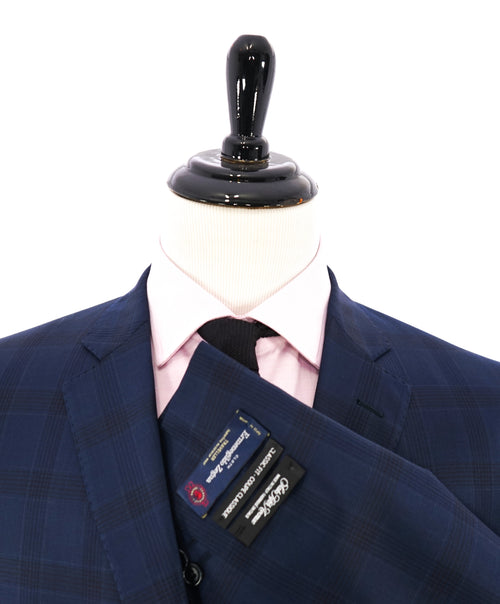 SAKS FIFTH AVENUE - ERMENEGILDO ZEGNA "Traveller" Blue Plaid Blazer - 46R