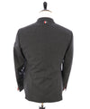 $2,595 THOM BROWNE - Gray Blazer With Iconic LOGO Detailing - SZ 2 (40US)