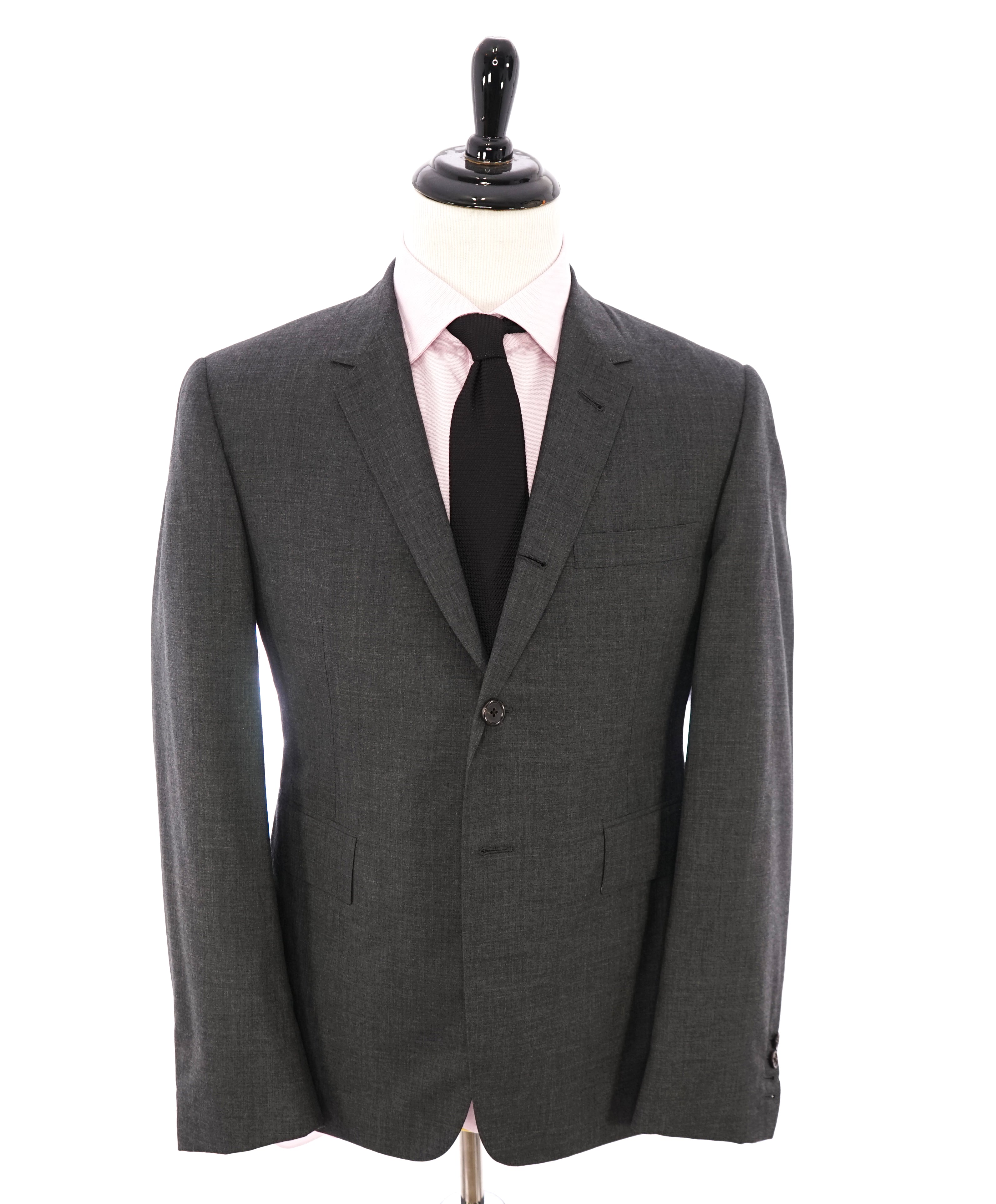 $2,595 THOM BROWNE - Gray Blazer With Iconic LOGO Detailing - SZ 0 (36US)