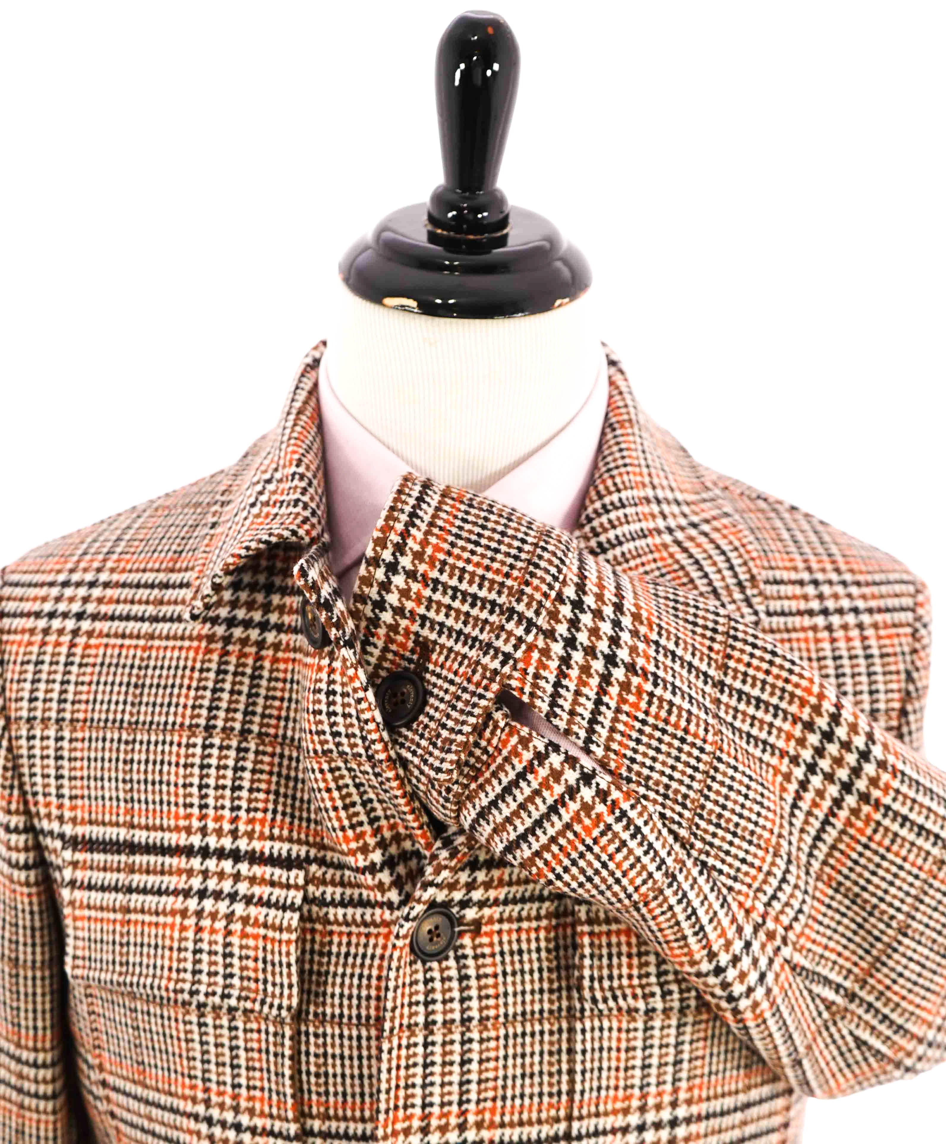 $2,995 ELEVENTY - CASHMERE/WOOL Camel/Orange Jacket Style Coat- 40 (50EU)